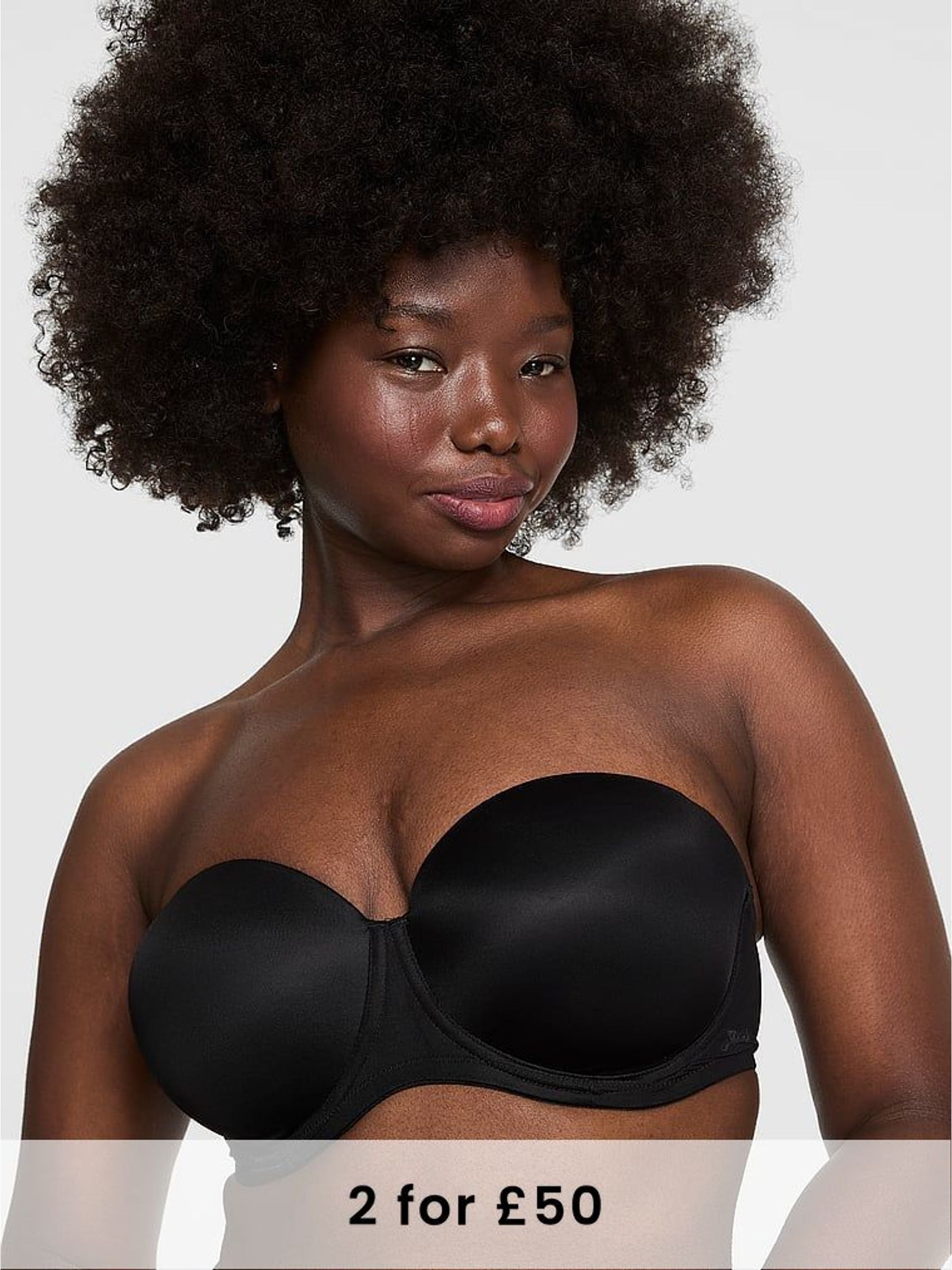 Black Strapless Multiway Push Up Bra (W54720) | £29
