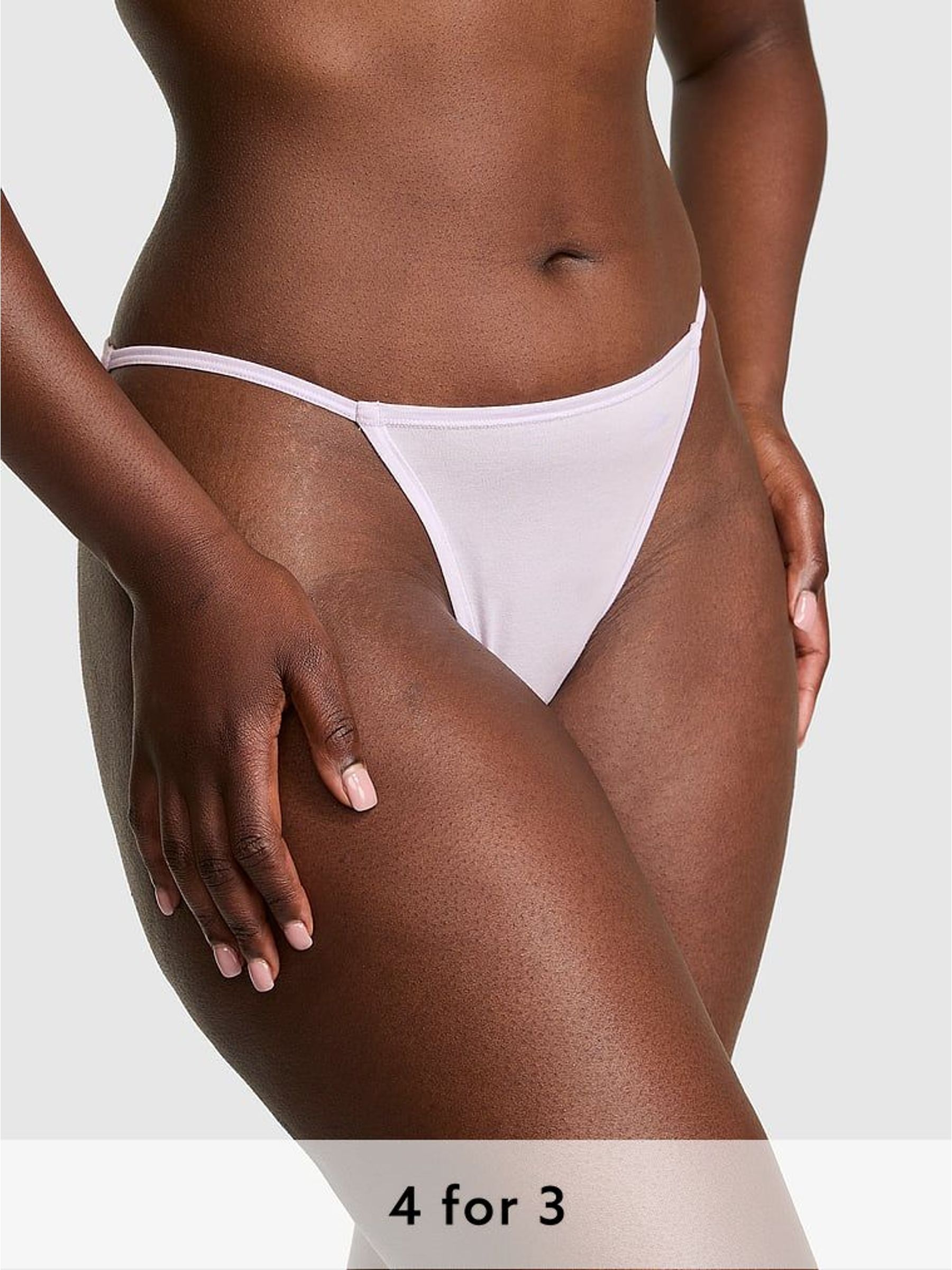 Purple Whisper Bikini Cotton Knickers (W54756) | £9
