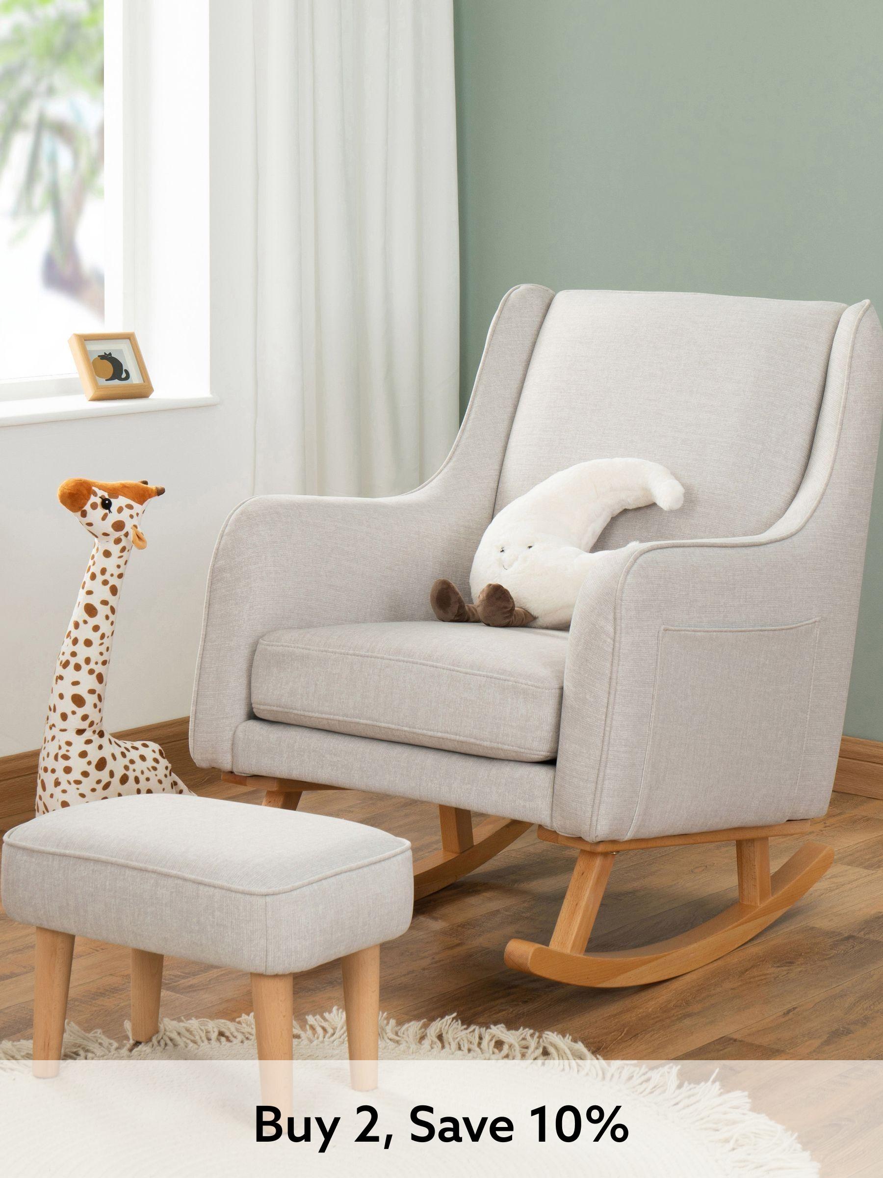 Babymore Cashmere Ida Nursing Chair with Stool (W56619) | £330