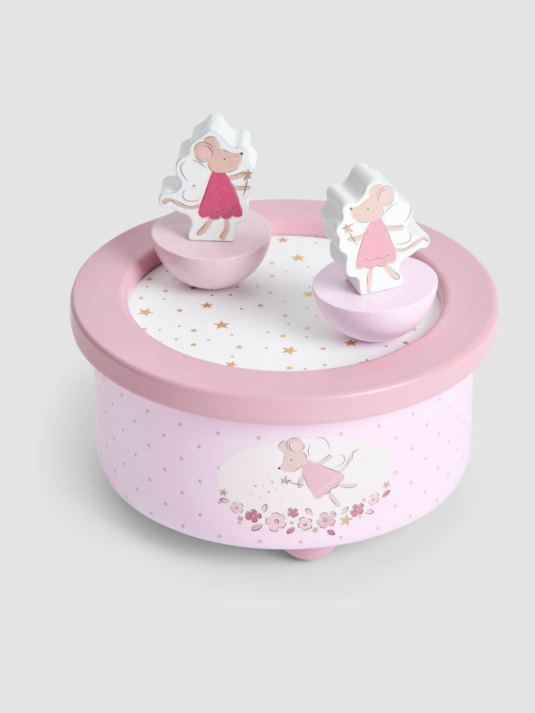 Pink Fairy Mouse Music Box (W56814) | £22