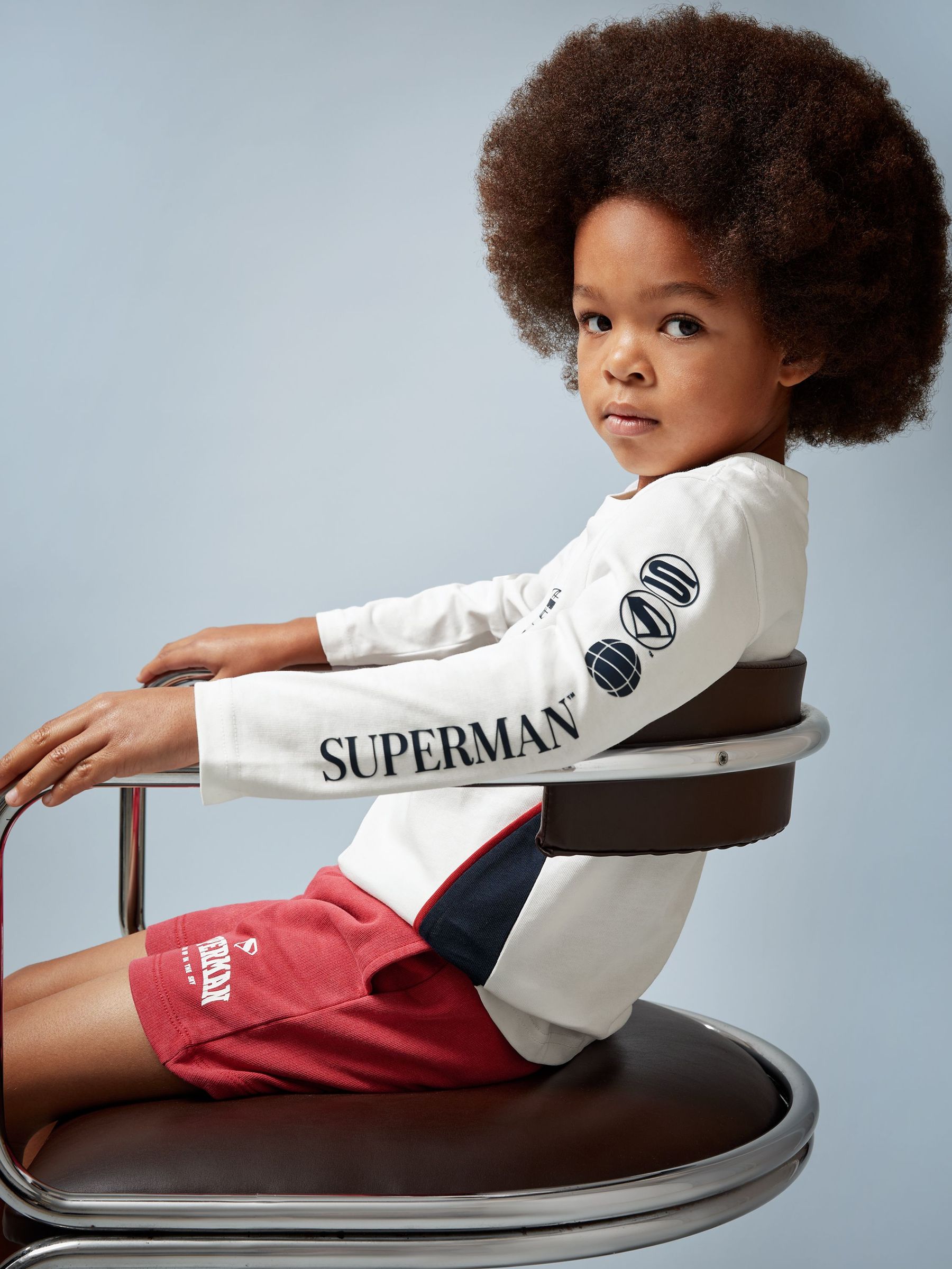 9-13 yrs Superman | Reiss Cotton Logo T-Shirt in White (W58364) | £30