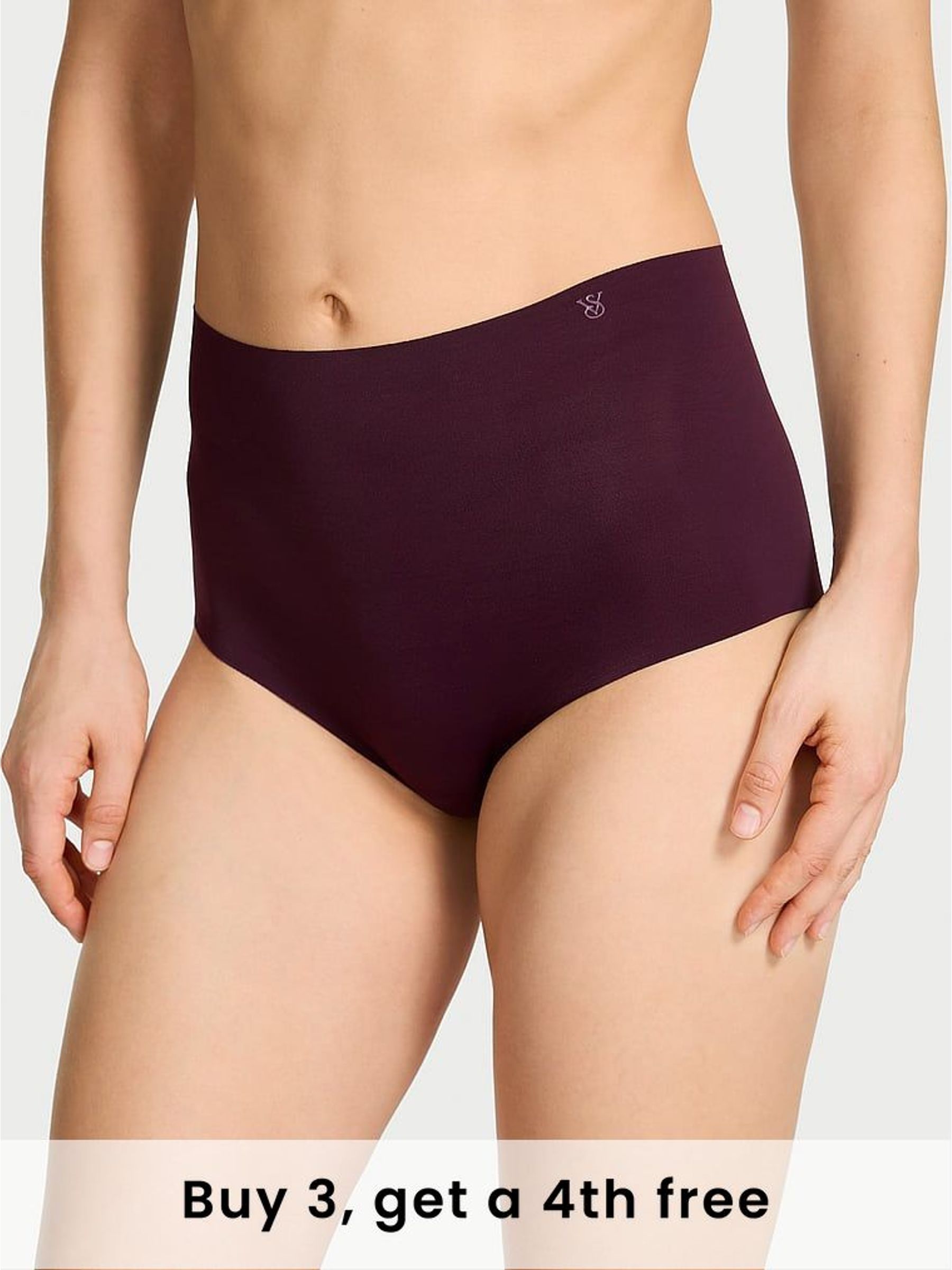 Winter Wine Purple Brief Print Knickers (W58880) | £9