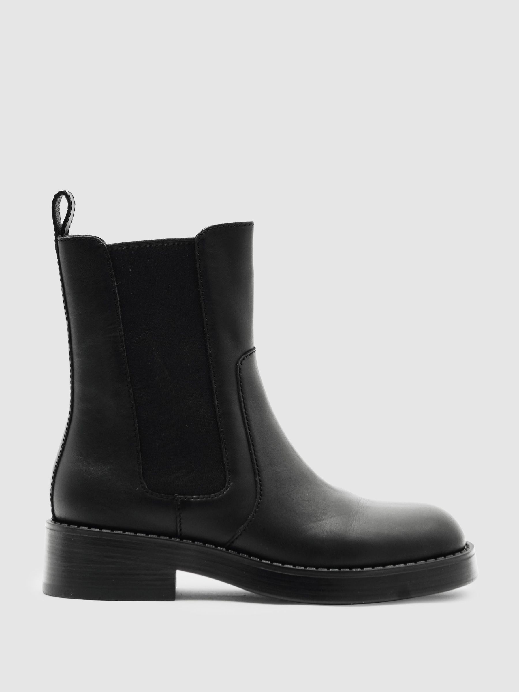 Leather Chelsea Boots in Black (W58942) | £230