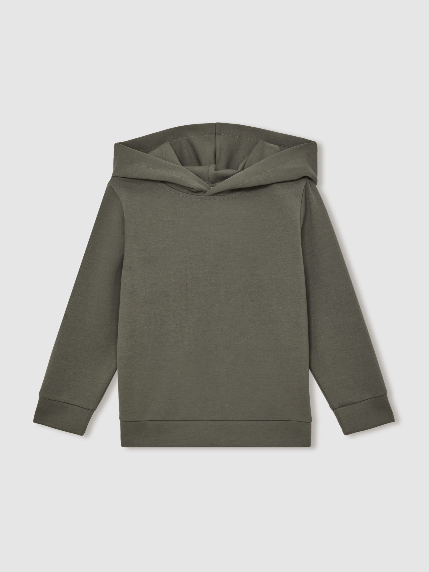 13-14 yrs Interlock Jersey Hoodie in Dark Sage (W58985) | £46