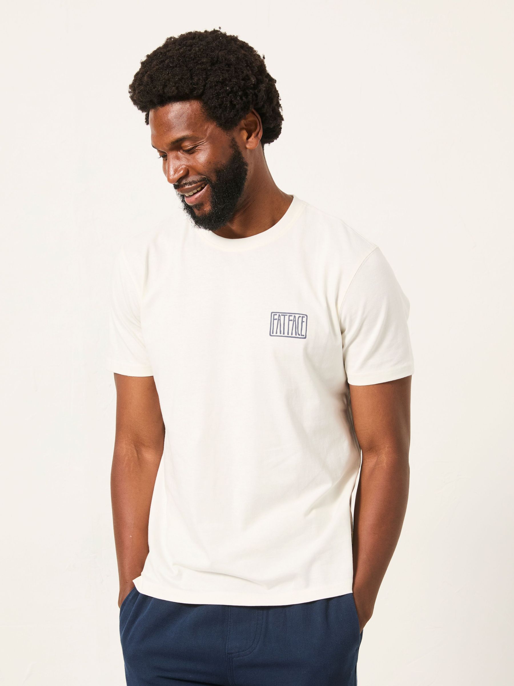 White Surf Scene Graphic Tshirt (W59825) | £28