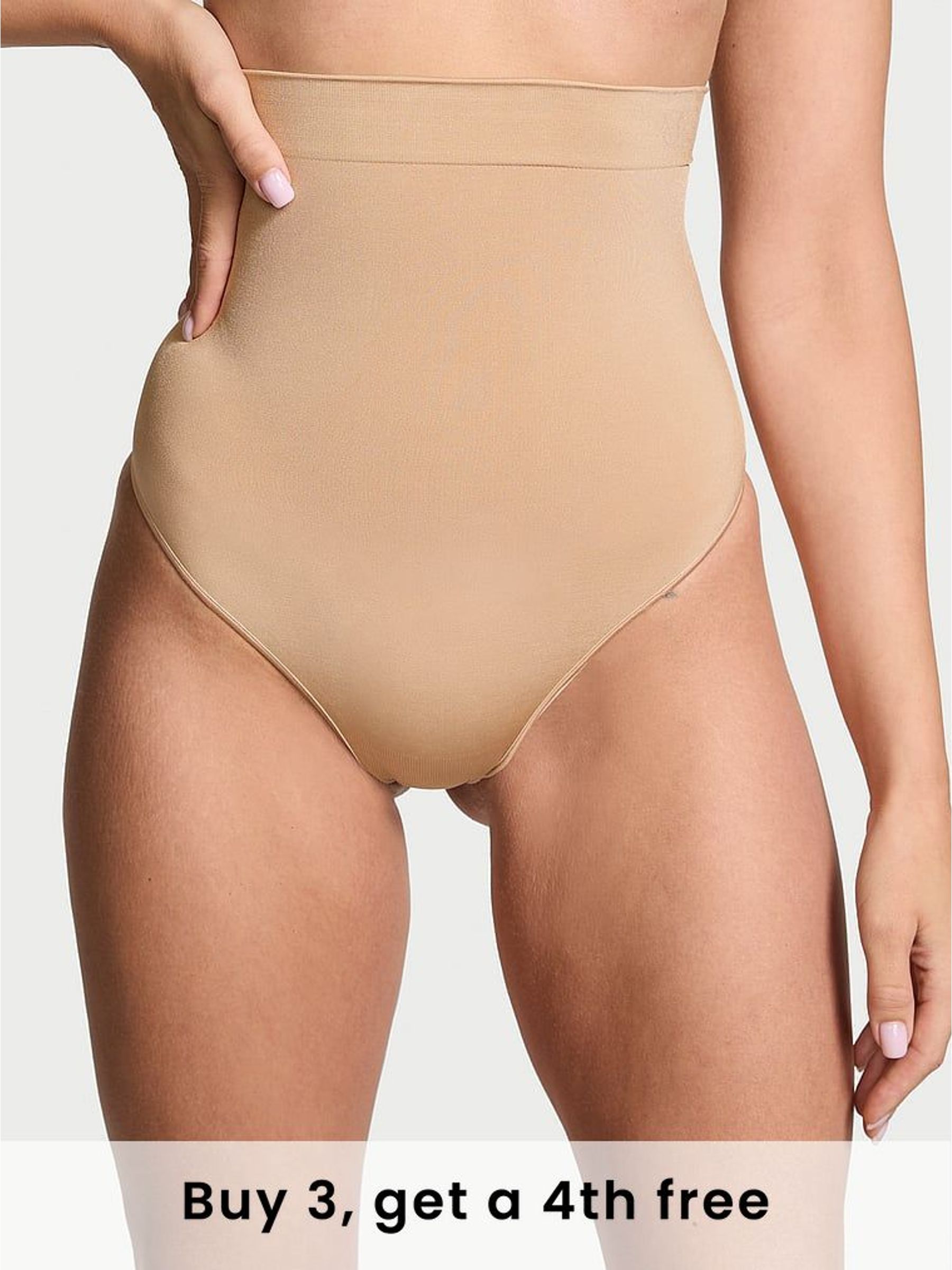 Praline Nude Seamless Shaping High Waist Knickers (W60413) | £25