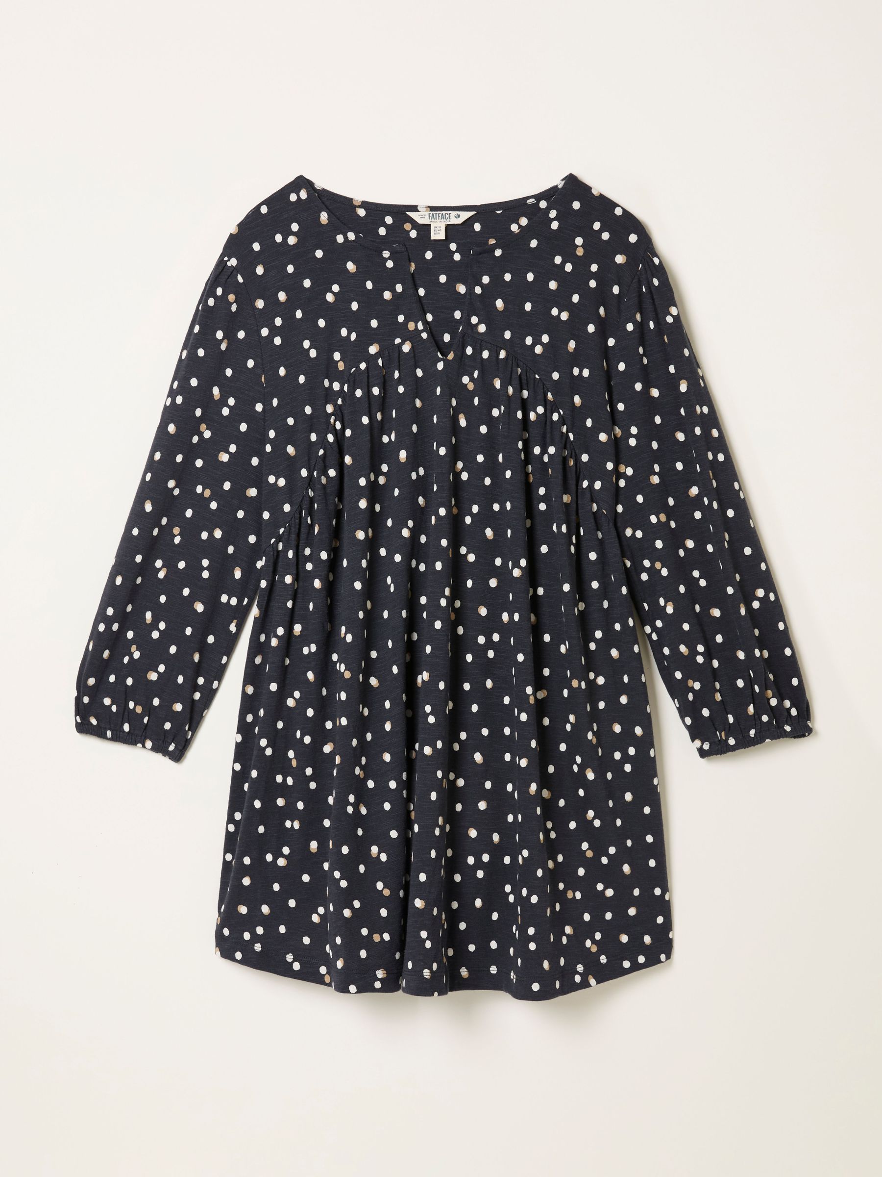 Enya Black Polka Dot Jersey Tunic (W60786) | £42