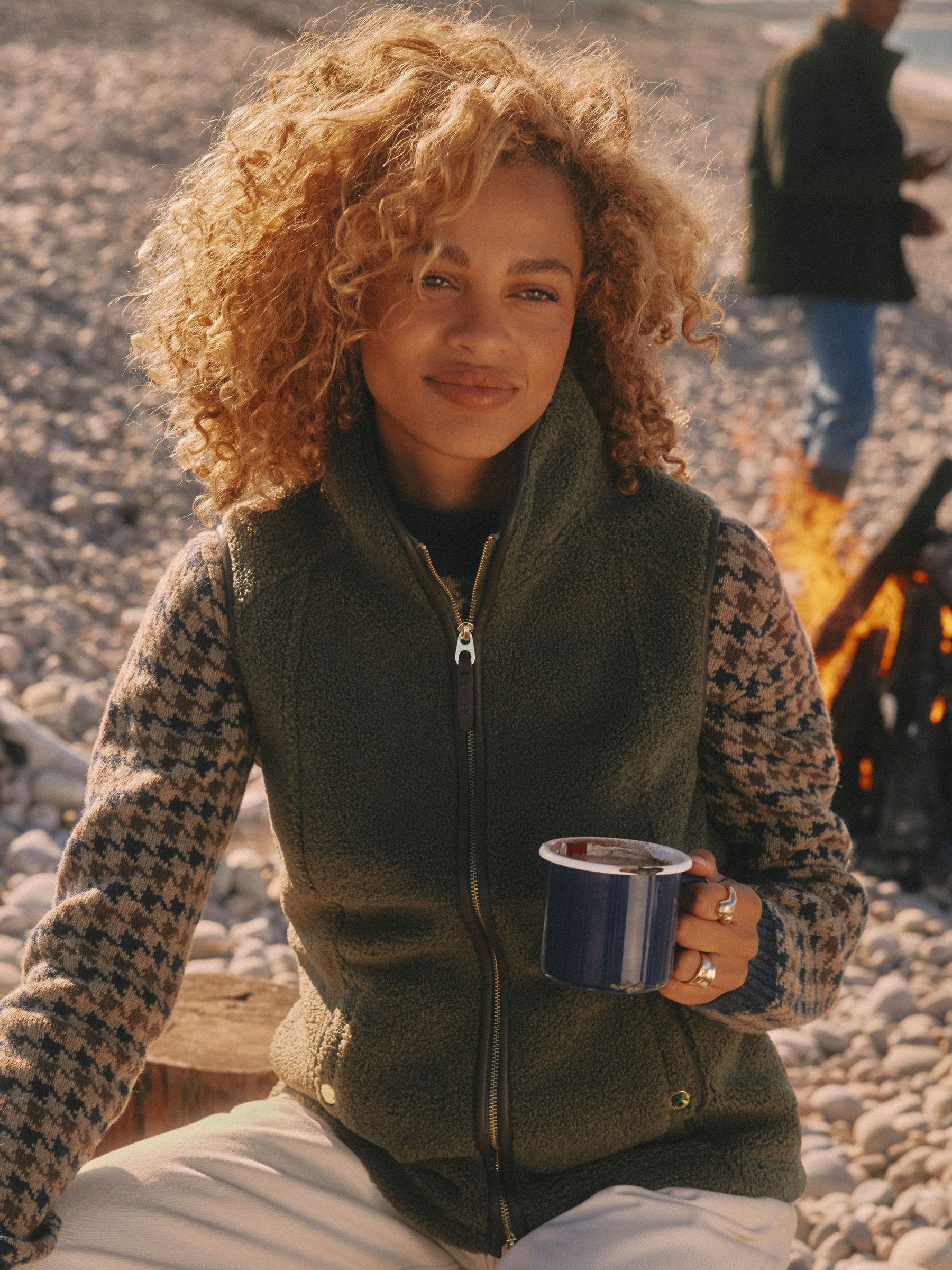 Borg Heritage Green Fleece Gilet (W60920) | £69