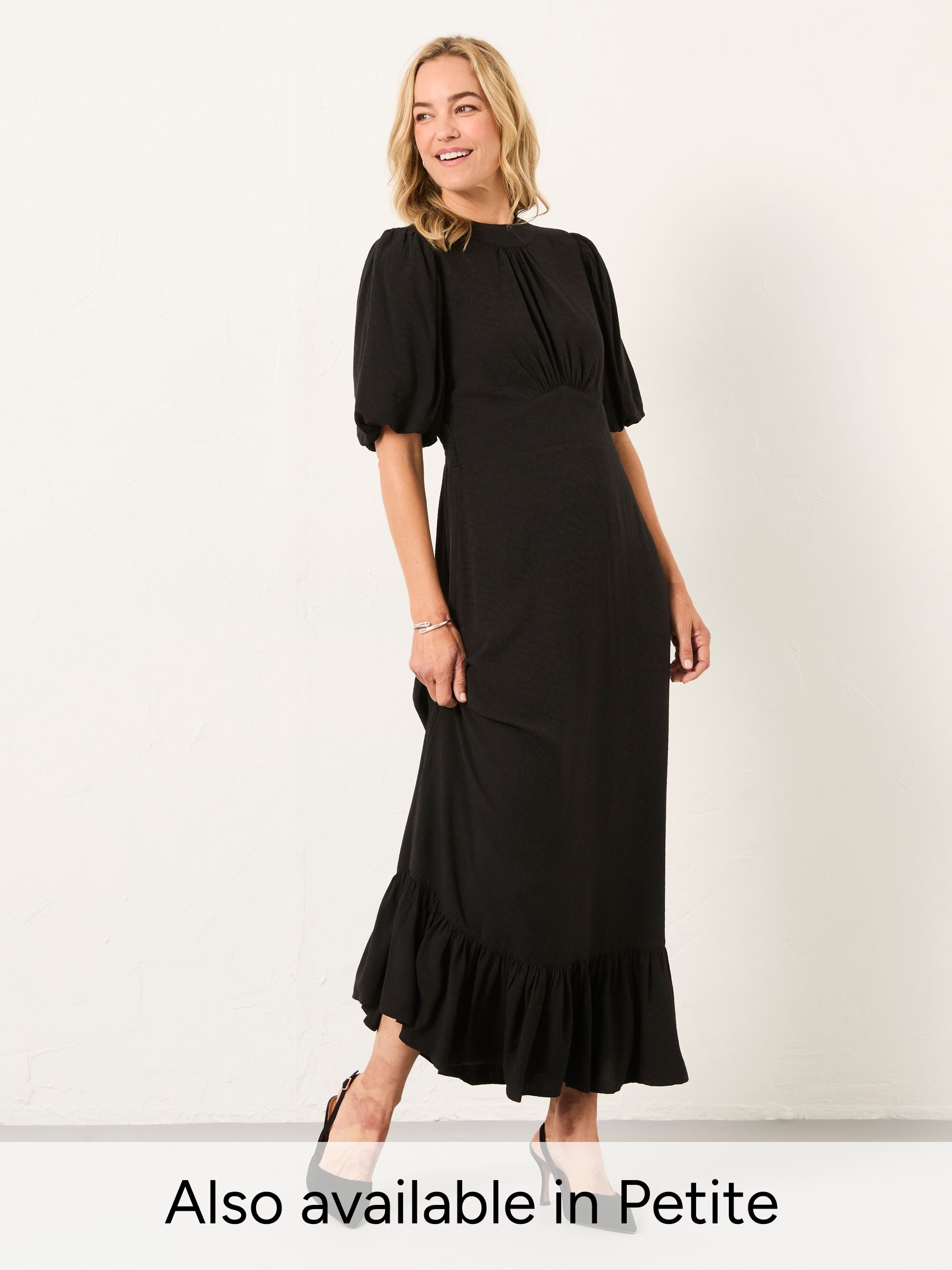 Mila Black Regular Midi Dress (W61232) | £72