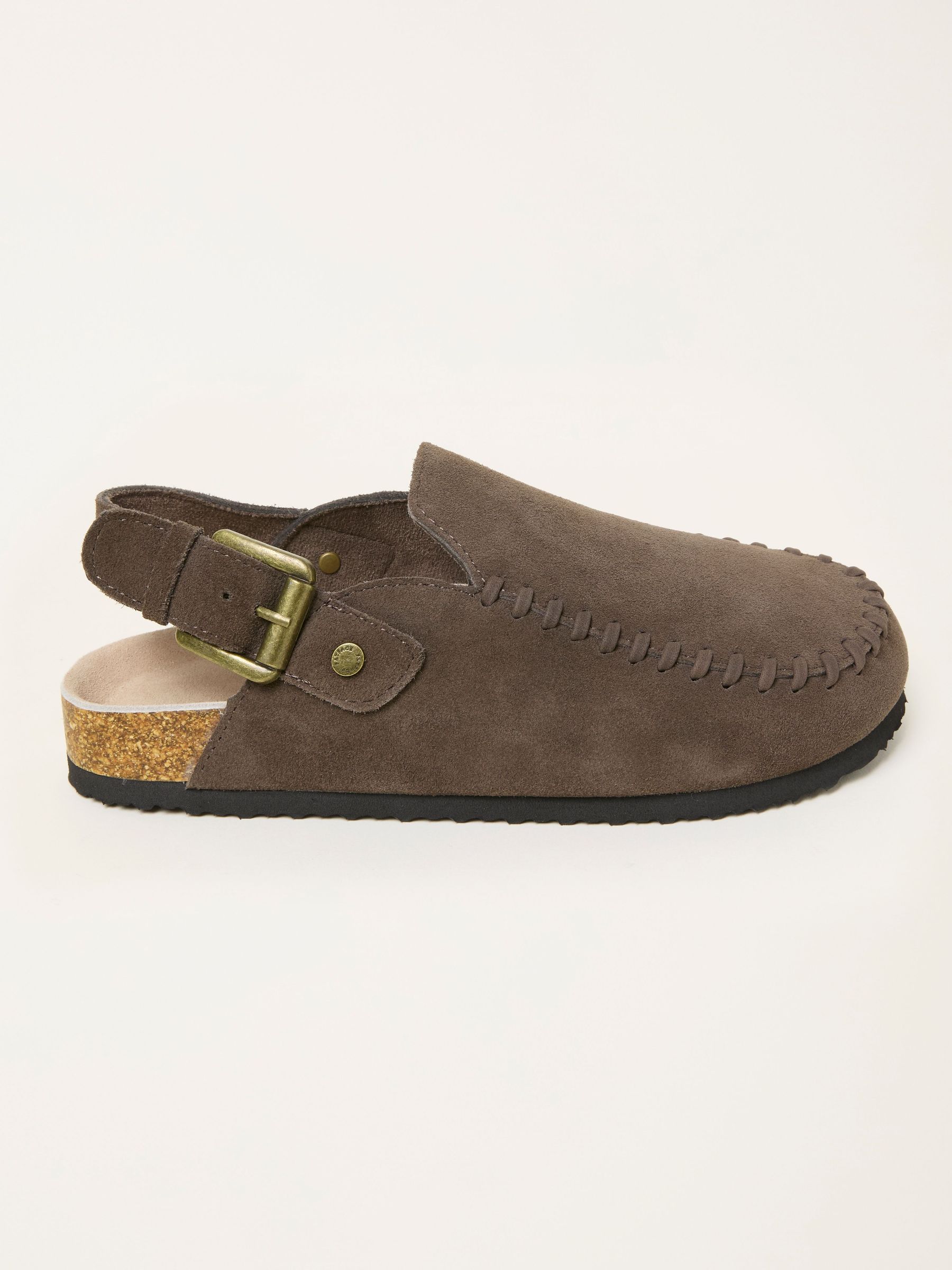 Chocolate Brown Whipstich Clog (W61419) | £45