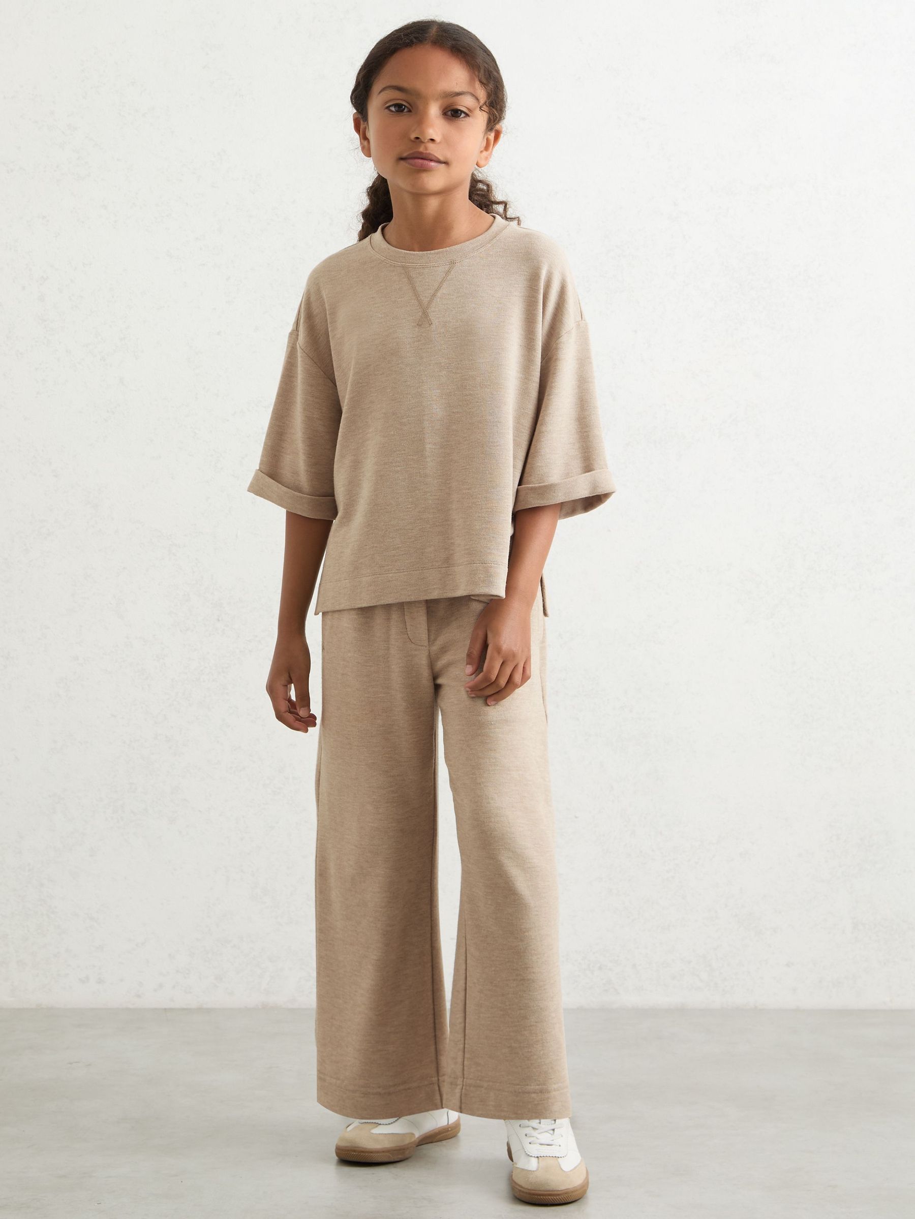 9-13 yrs Top And Trousers Lounge Set in Oatmeal (W61983) | £66