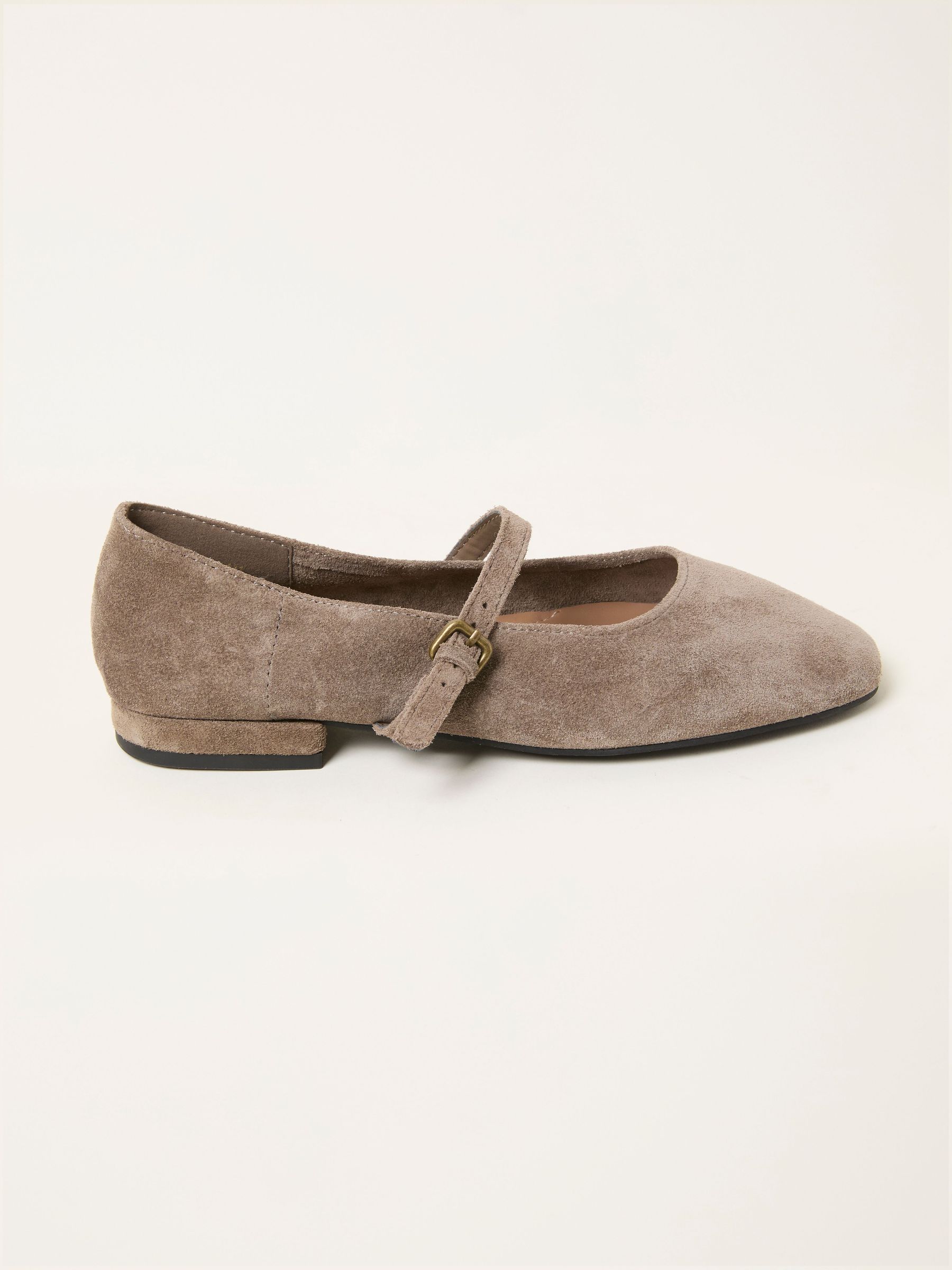 Taupe Suede Mary Jane Flat (W62441) | £65