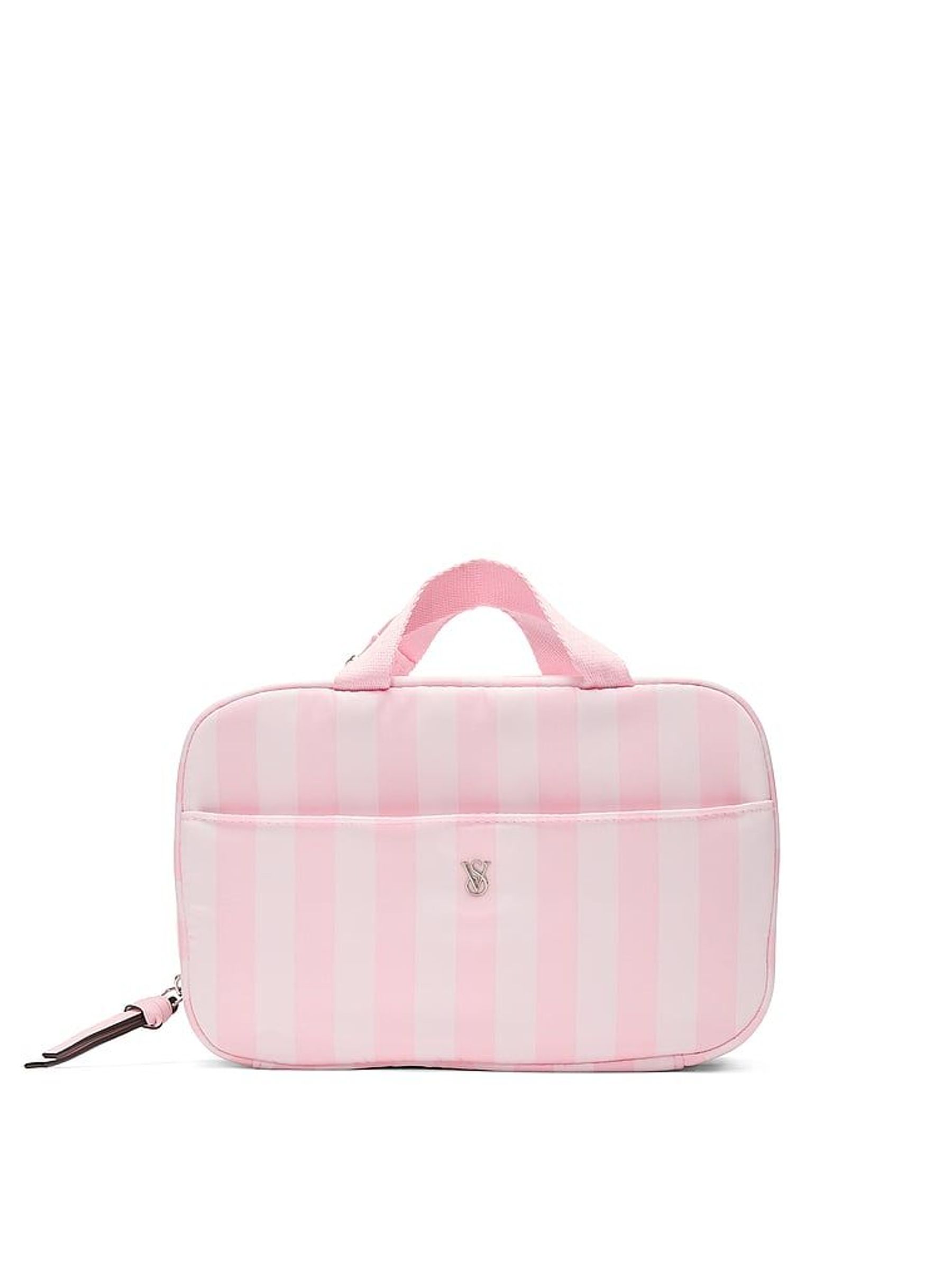 Iconic Stripe Pink Travel Makeup Bag (W62989) | £35