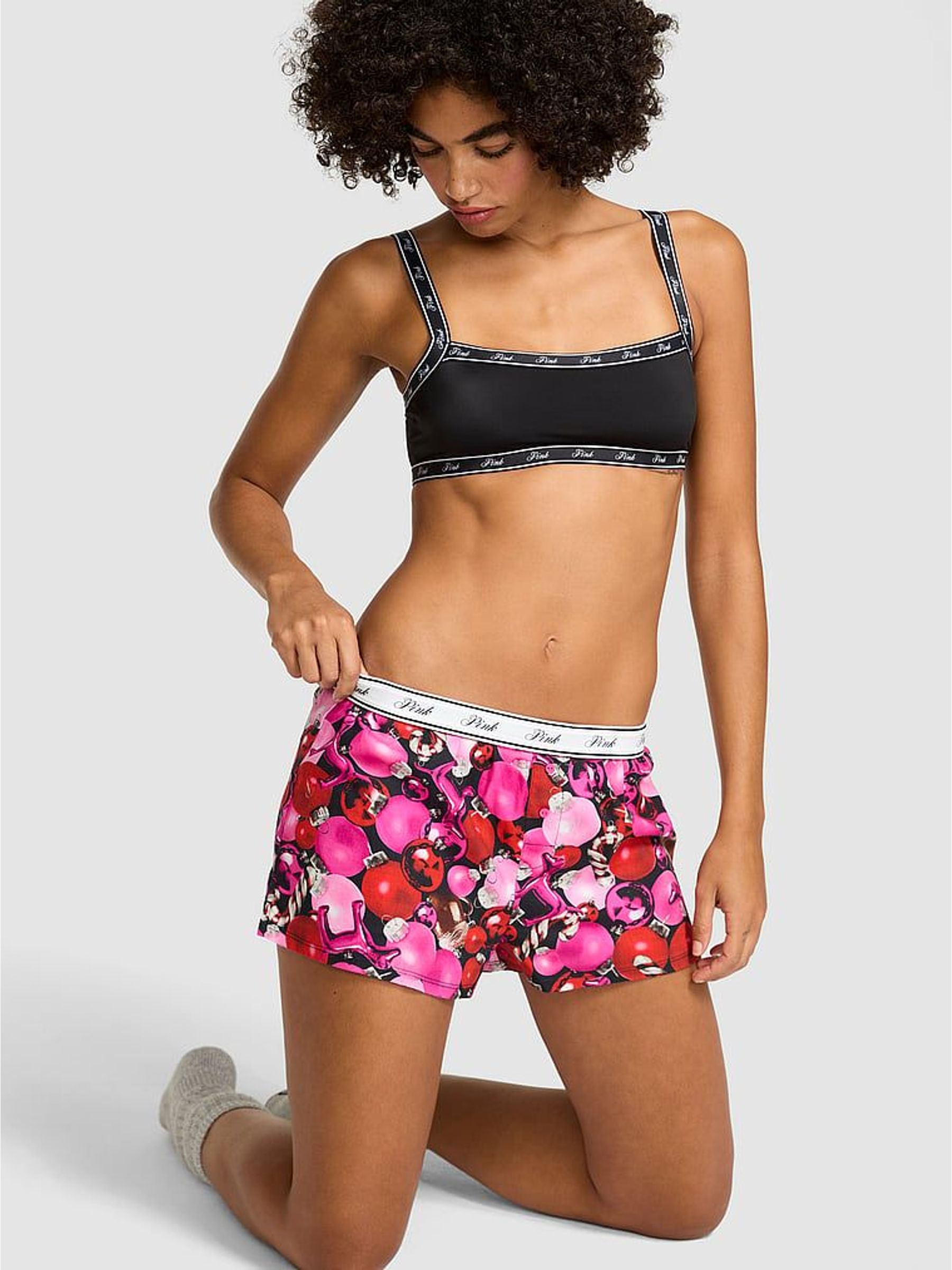 Pink Christmas Baubles Pyjama Bottoms (W63677) | £26