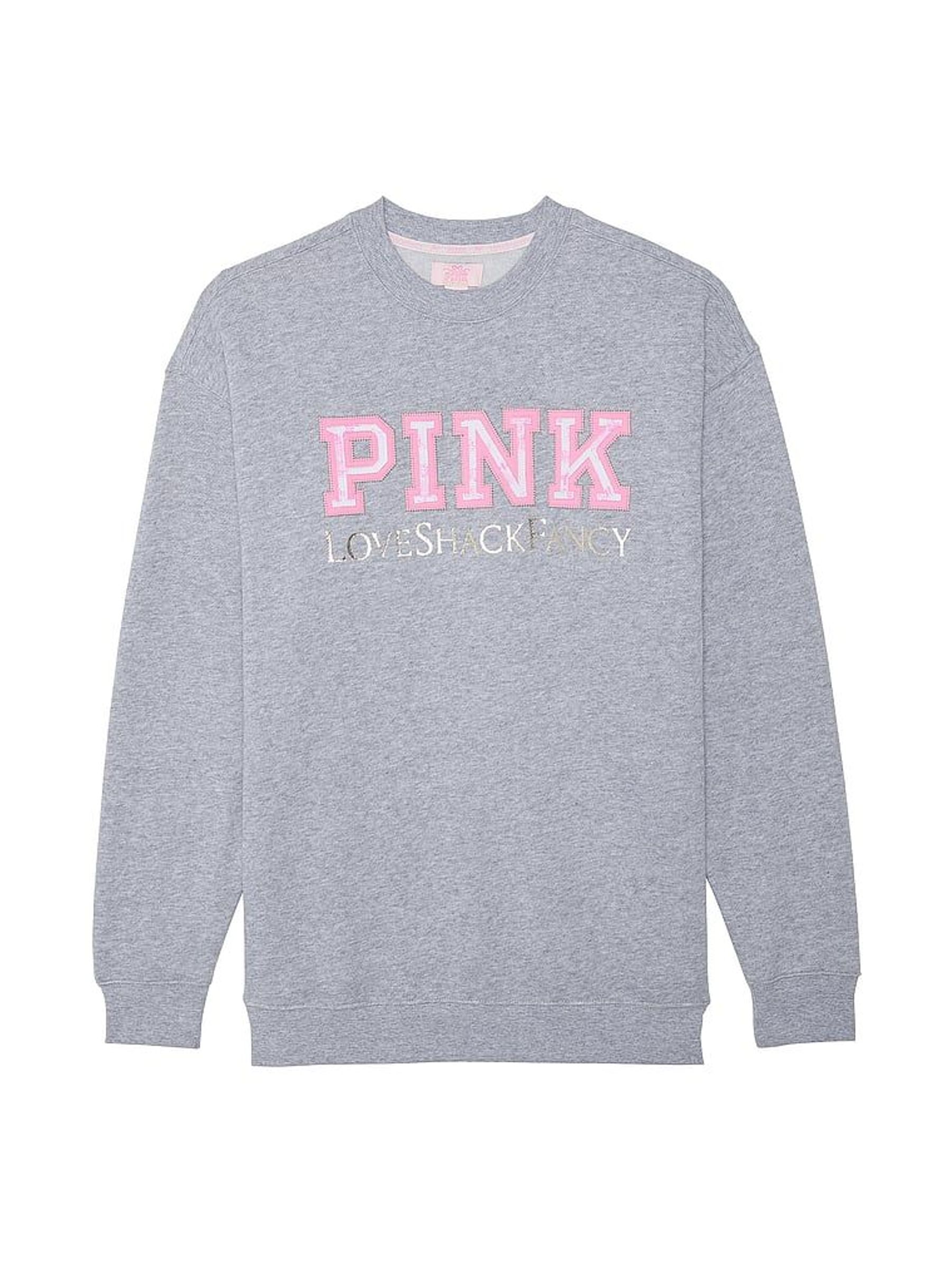 Medium Heather Grey Oversized Fleece Sweatshirt (W63678) | £80