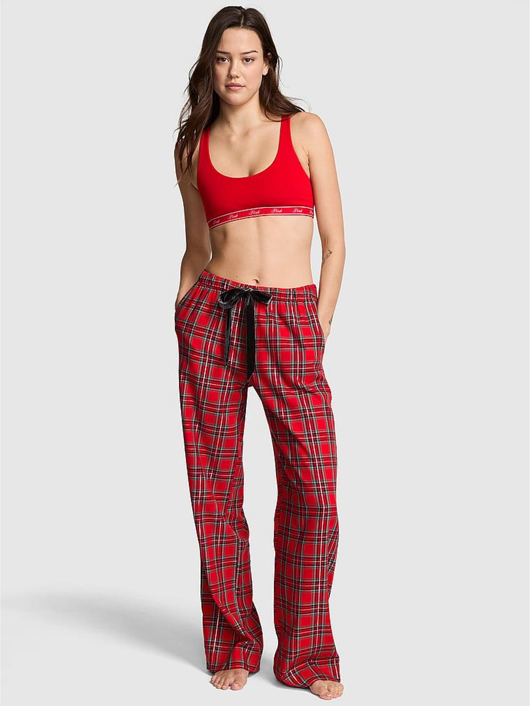 Red and Green Tartan Pyjama Bottoms (W63679) | £40