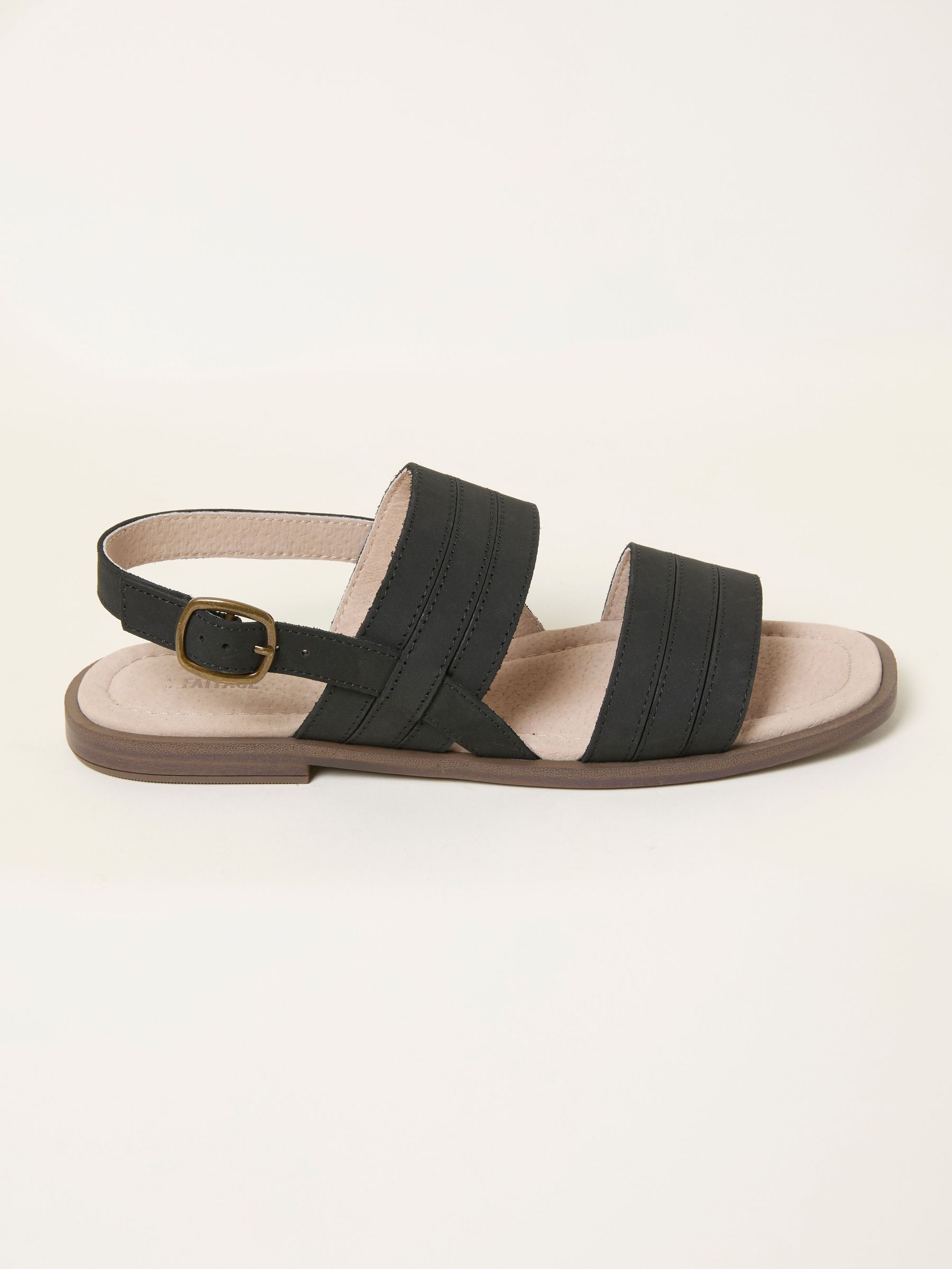 Amalie Black Leather Sandal (W63933) | £39.50