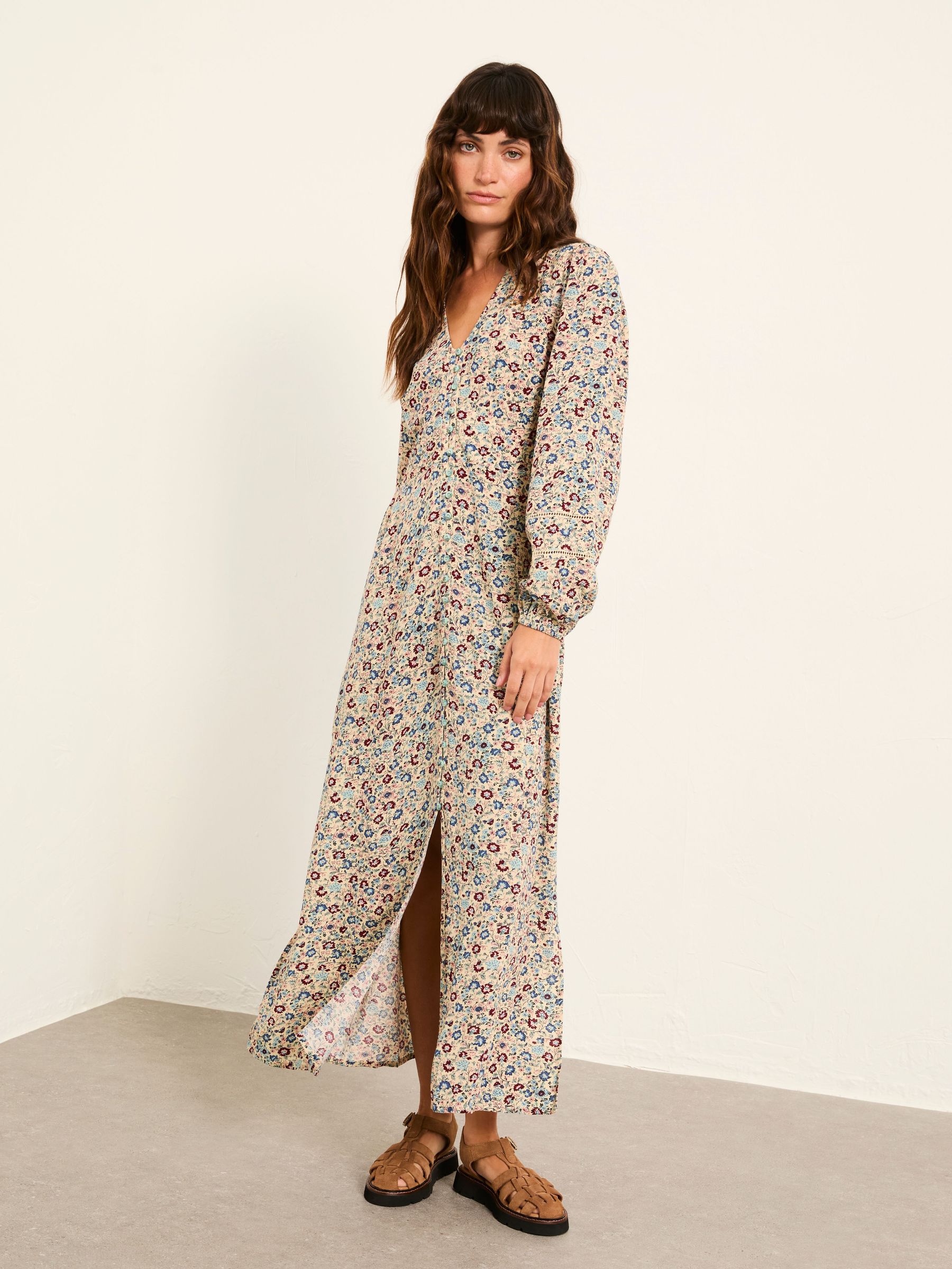 Solene Multi Vintage Ditsy Regular Midi Dress (W66068) | £69