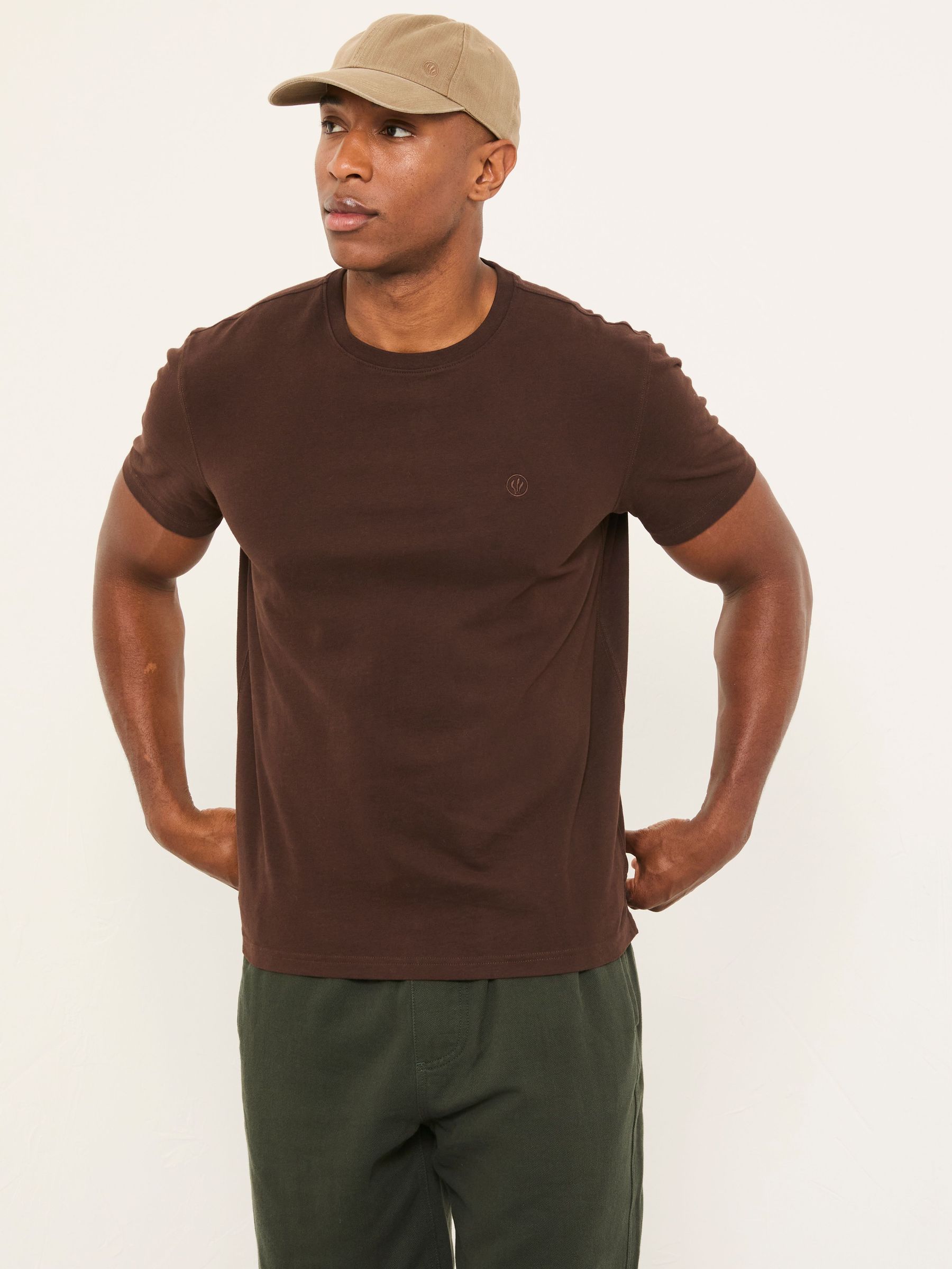 Lulworth Chocolate Brown Short Sleeve T-Shirt (W66256) | £22.50