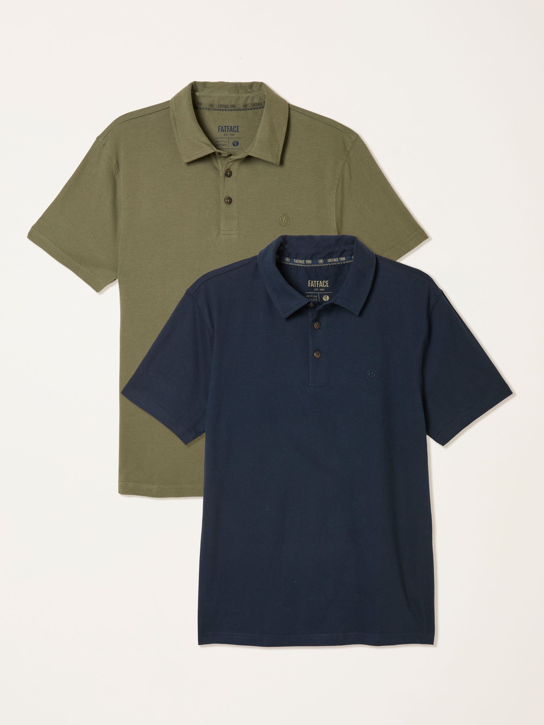 Navy Short Sleeve Polo Shirts 2 Pack (W66272) | £38