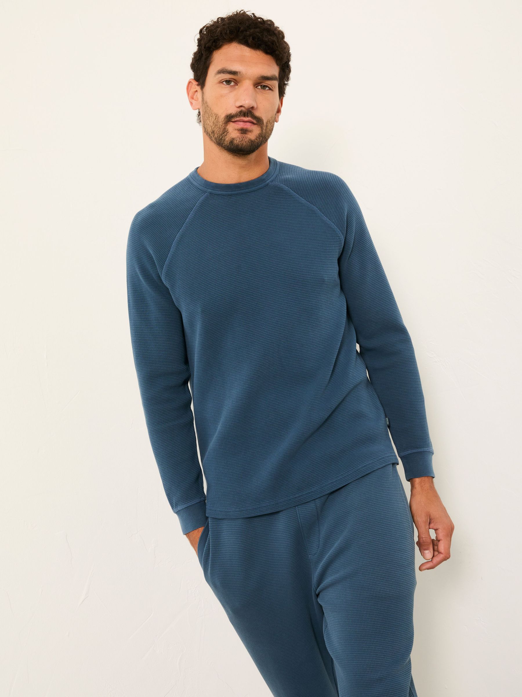 Wye Blue Denim Crew Neck Sweat (W66761) | £45