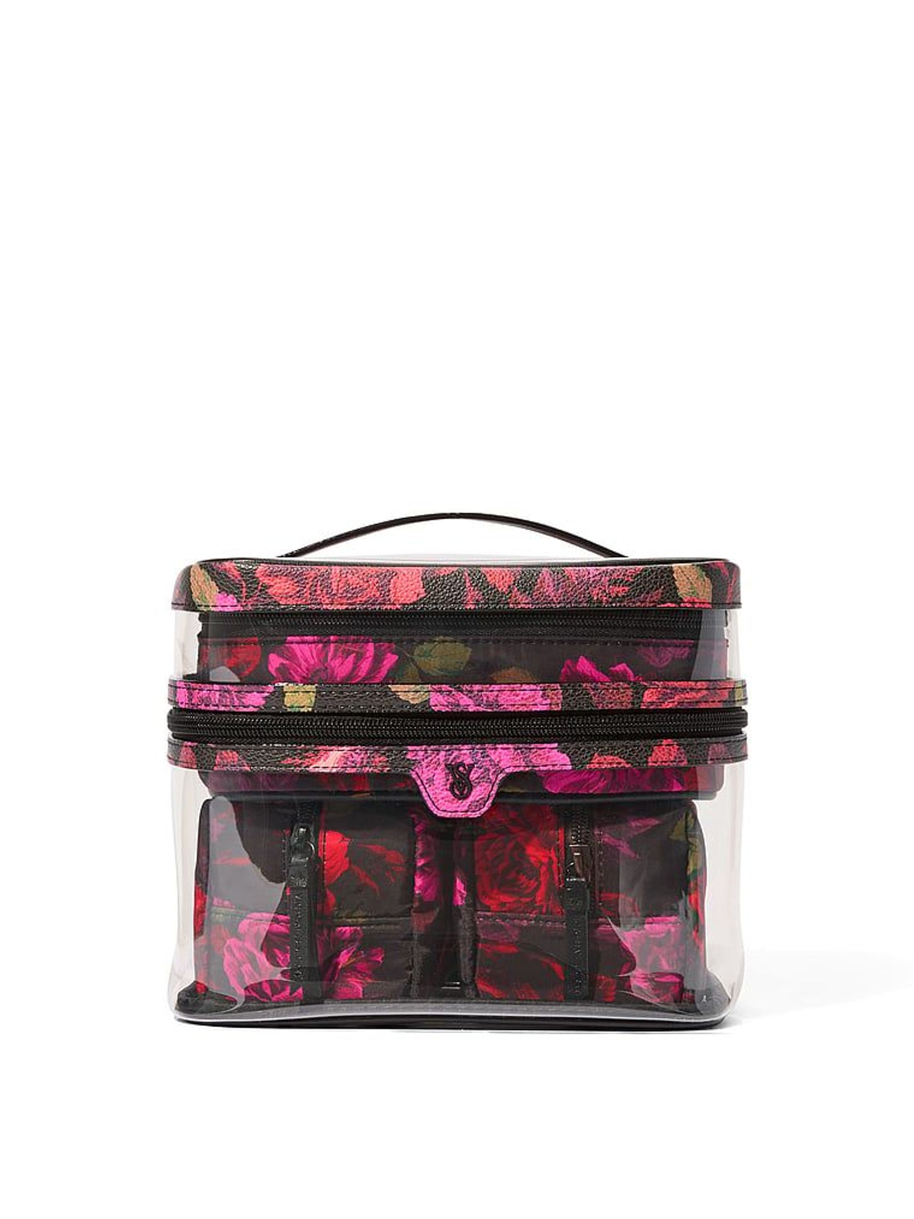 Black Floral 4-In-1 Make-Up Bag (W67124) | £45