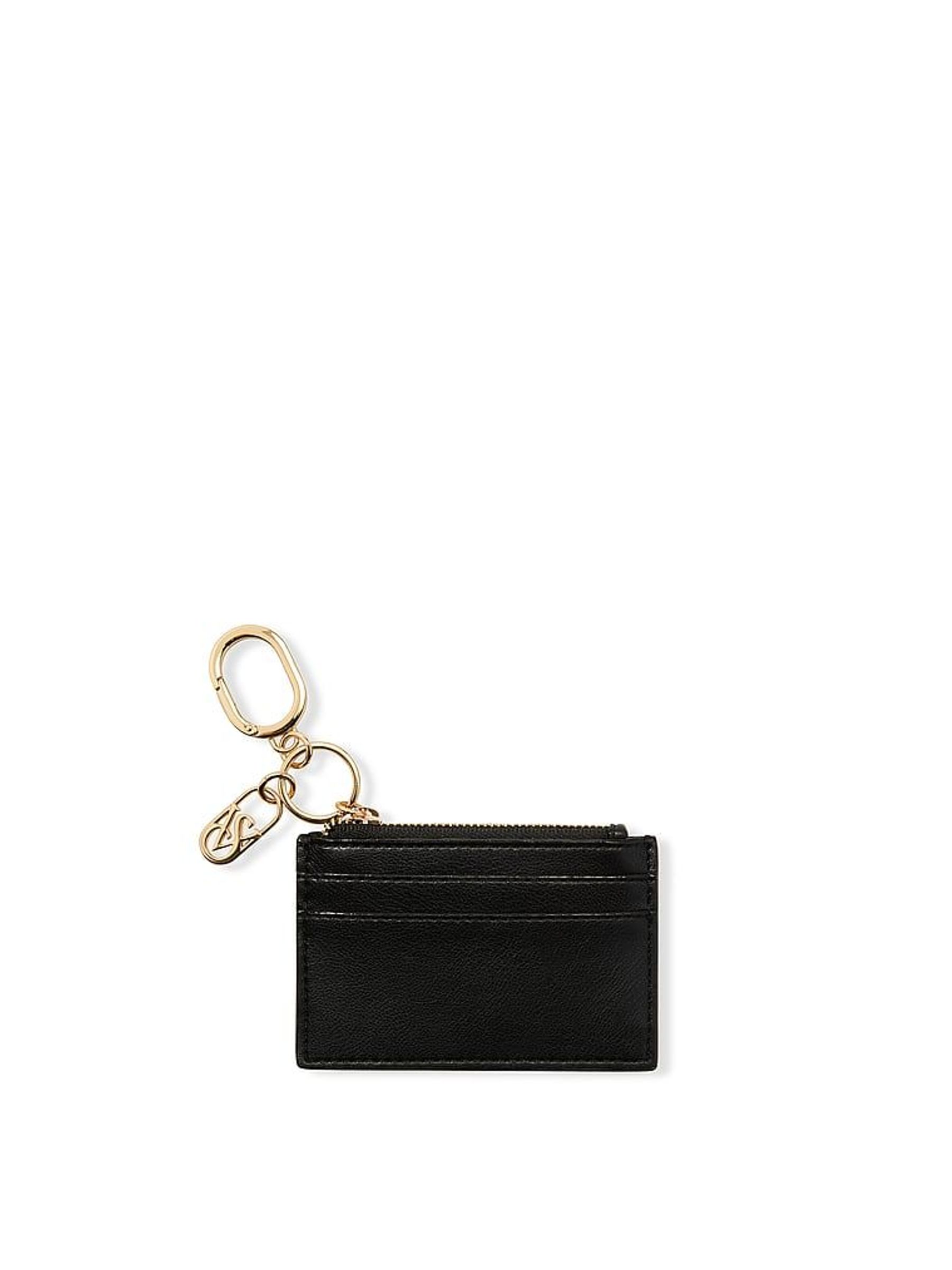 Black Nappa Card Case Keyring (W67128) | £20