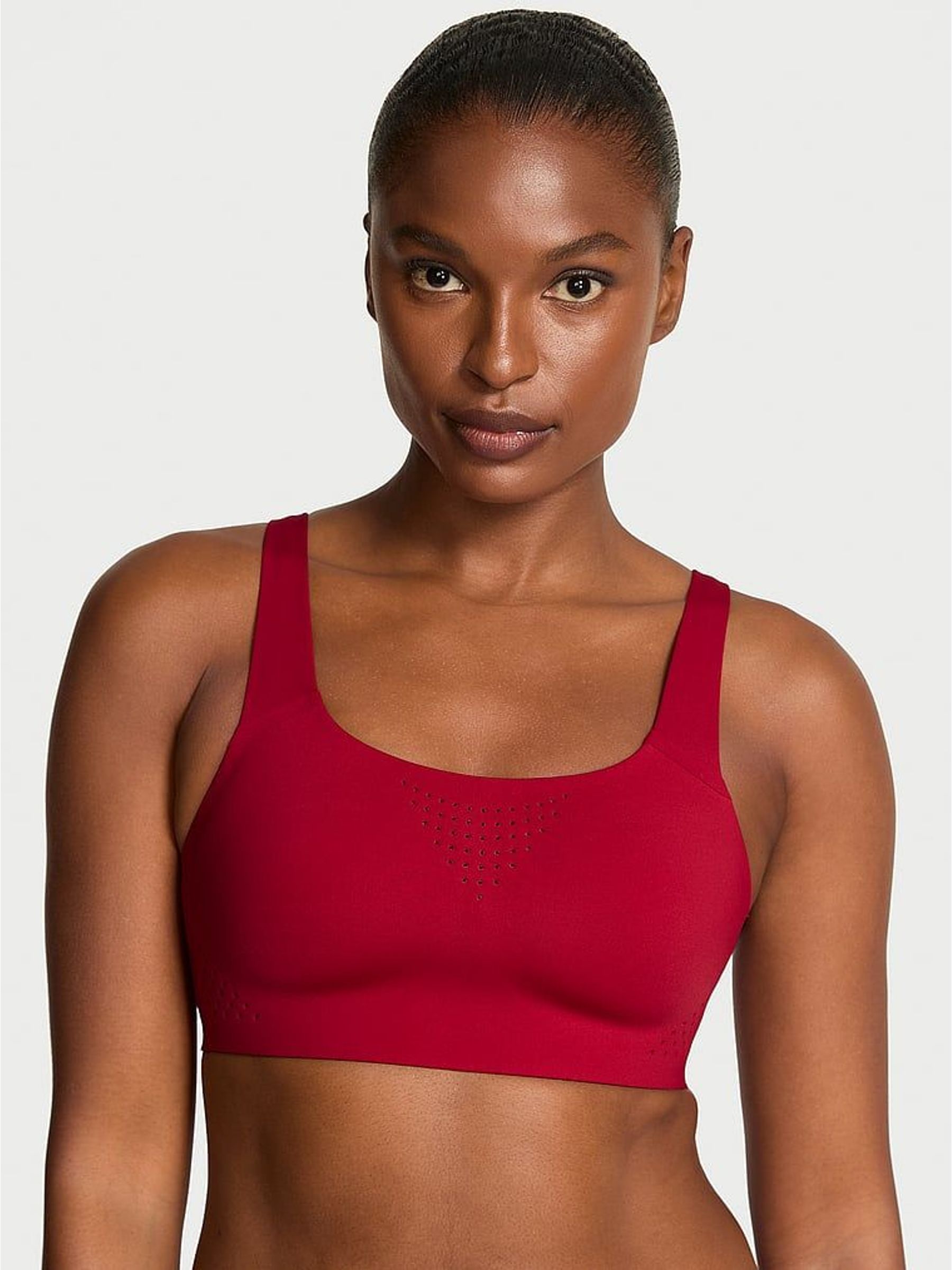 Red Lacquer Back Close Featherweight Max™ High Support Sports Bra (W67138) | £46