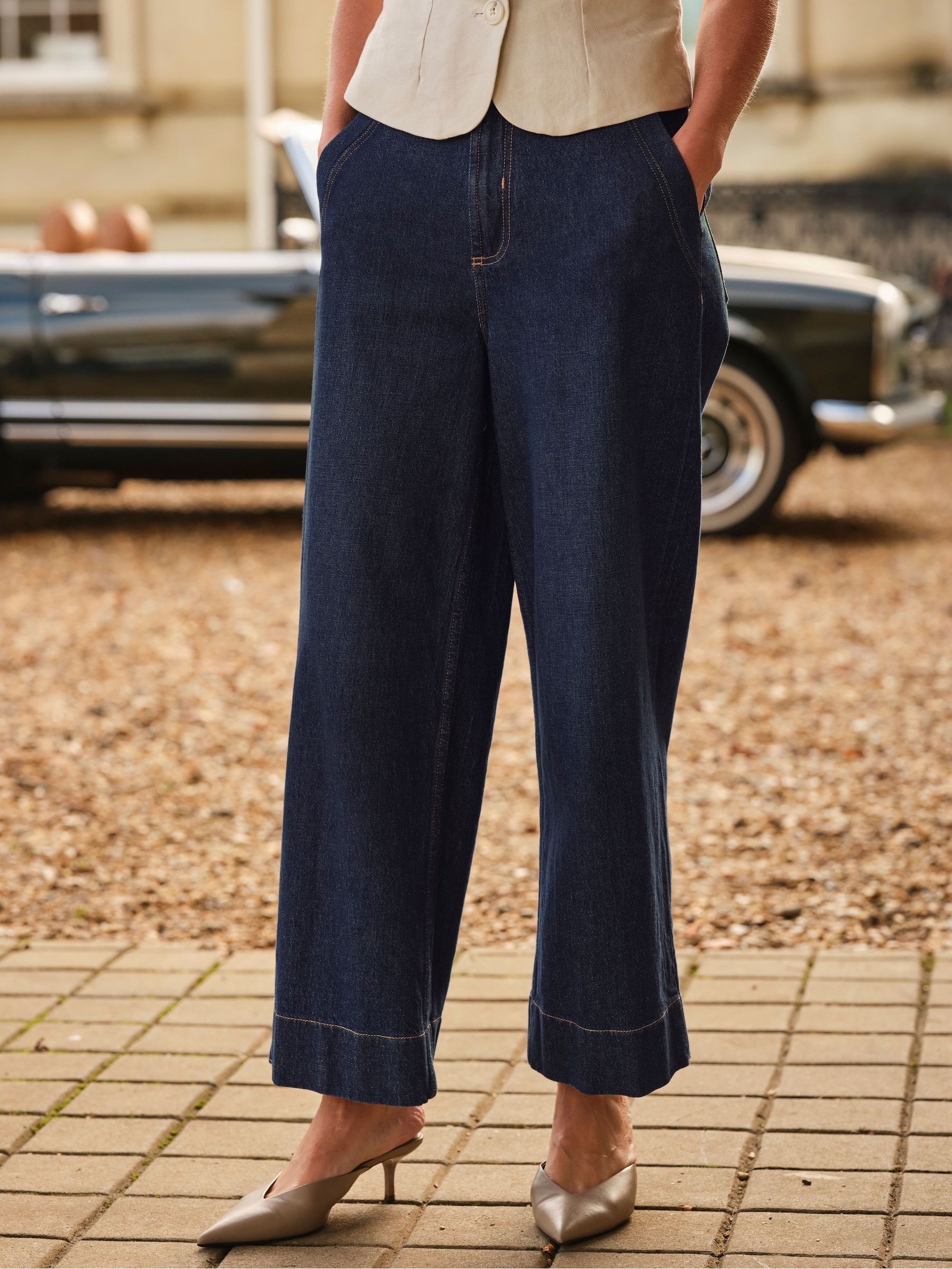 Reki Indigo Blue Wide Leg Jeans (W67168) | £65