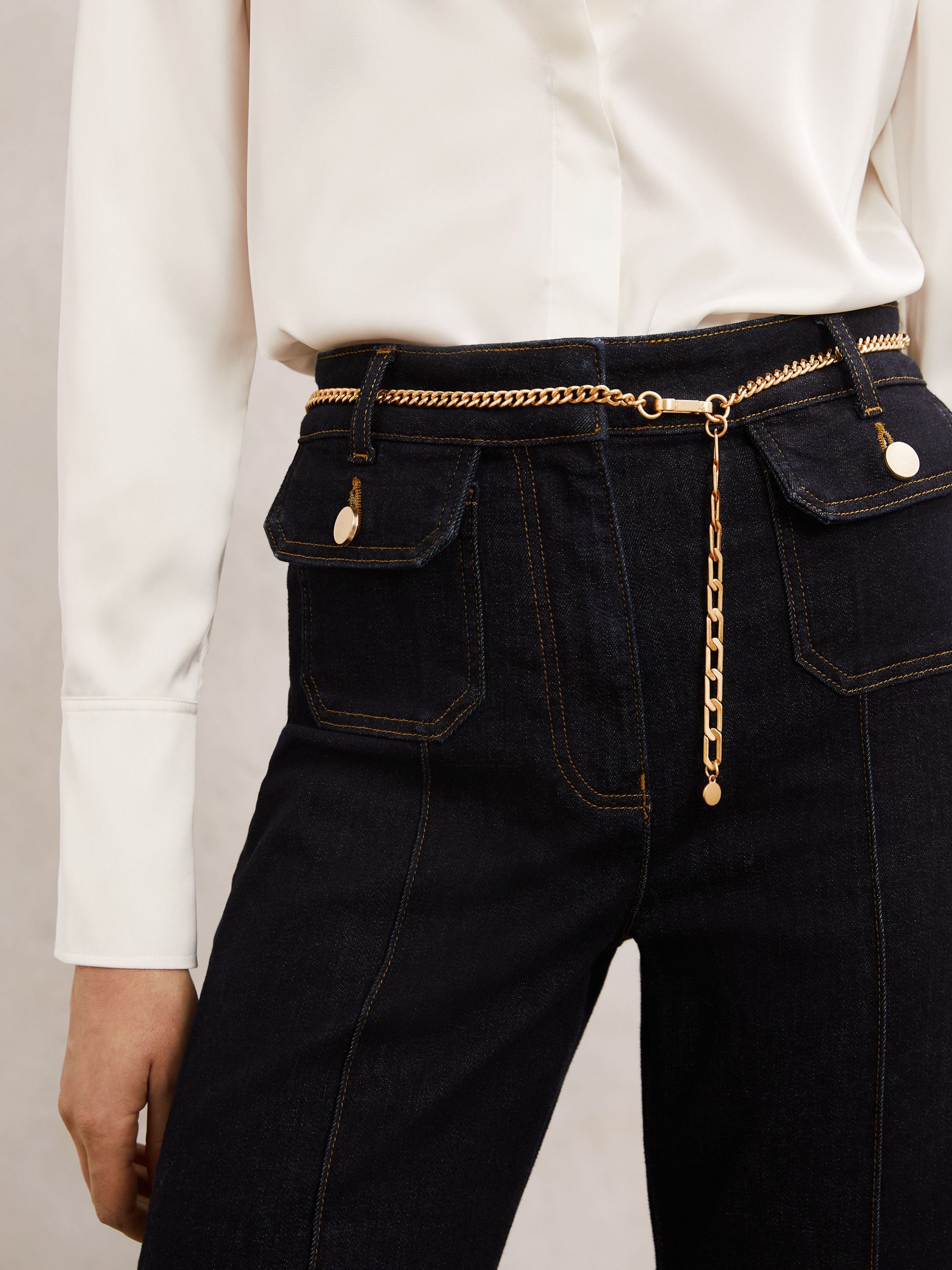 Chain-Link Belt in Gold (W67259) | £58