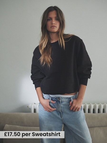 2 Pack Bubble Hem Sweatshirt (W67776) | £35