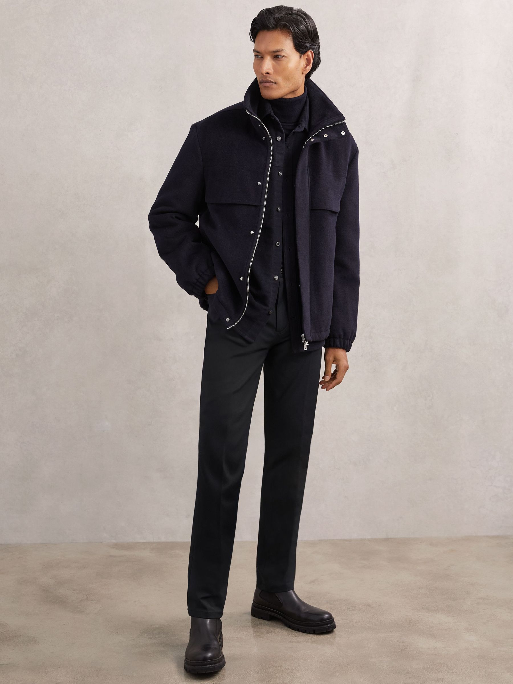 Slim-Fit Five-Pocket Trousers in Navy (W69564) | £138