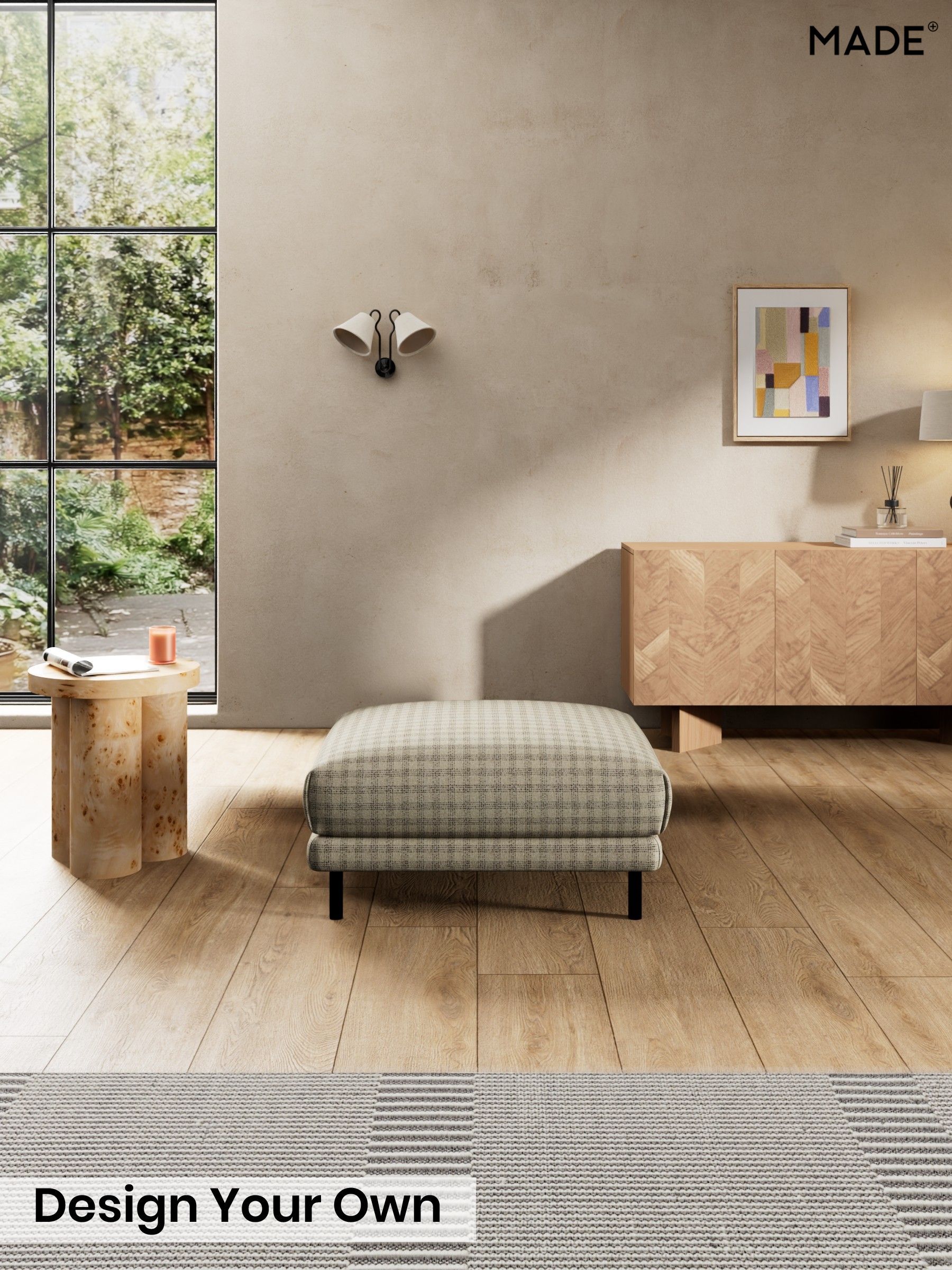 Declan Check/Natural and Black - Odin By Made