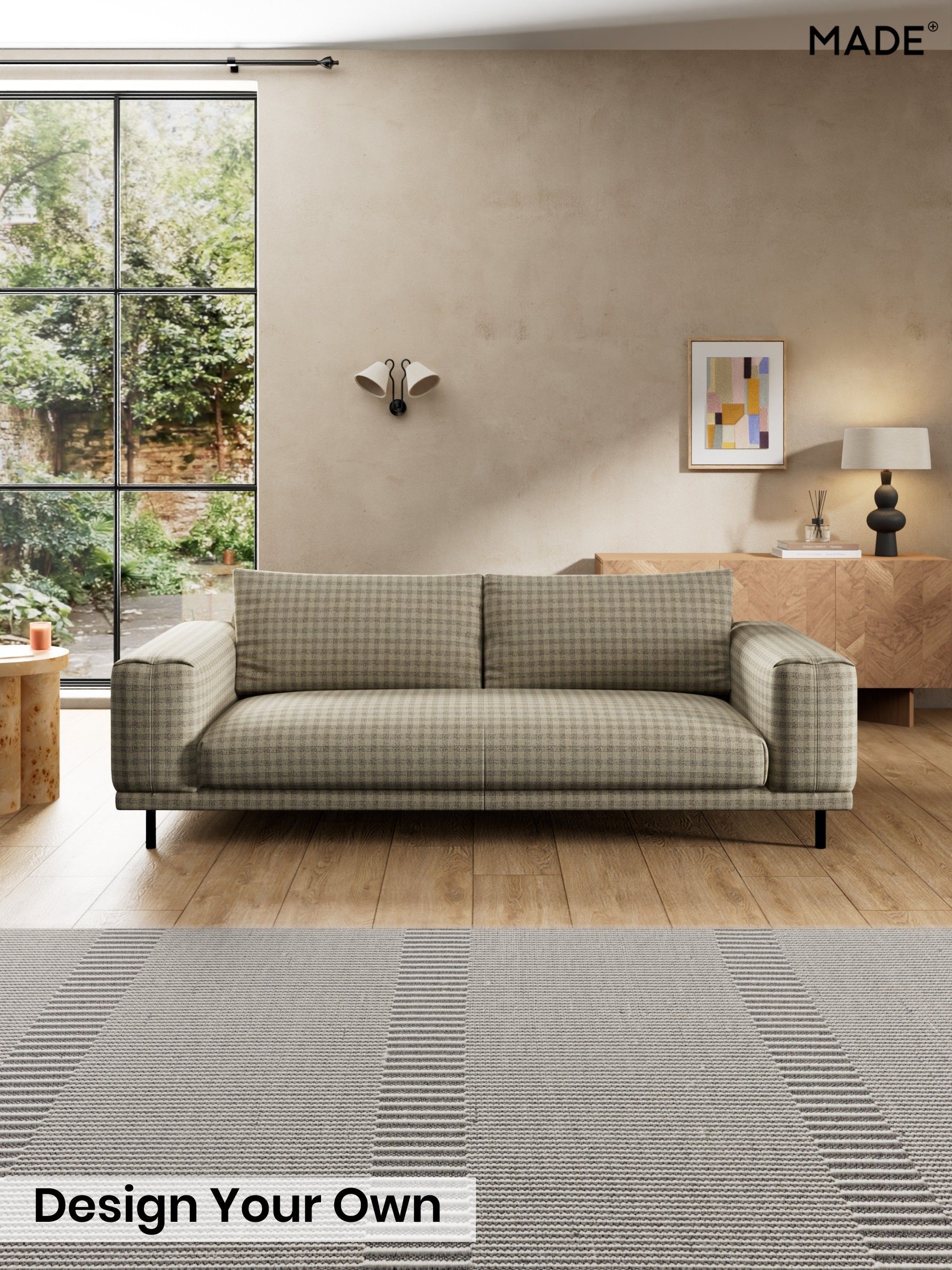 Declan Check/Natural and Black - Odin By Made