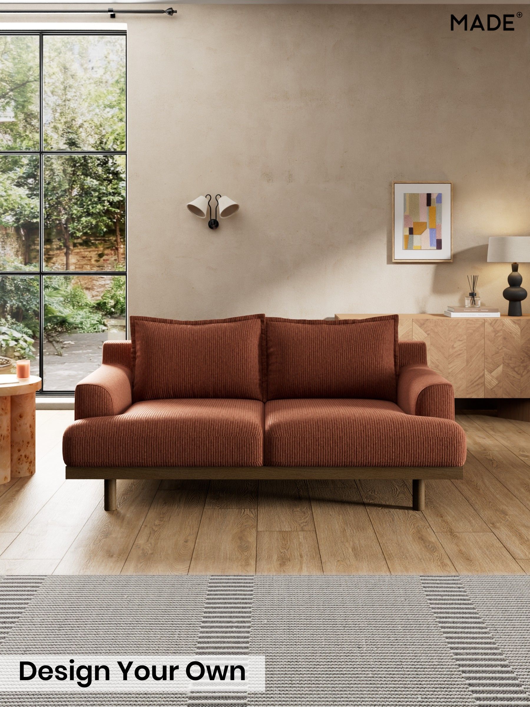 Matt Corduroy/Nutmeg Orange - Turin By Made