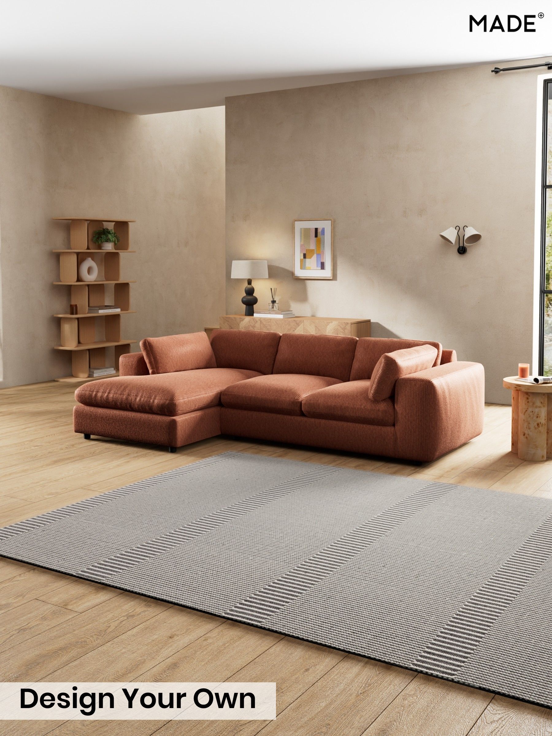Matt Corduroy/Nutmeg Orange - Alec By Made