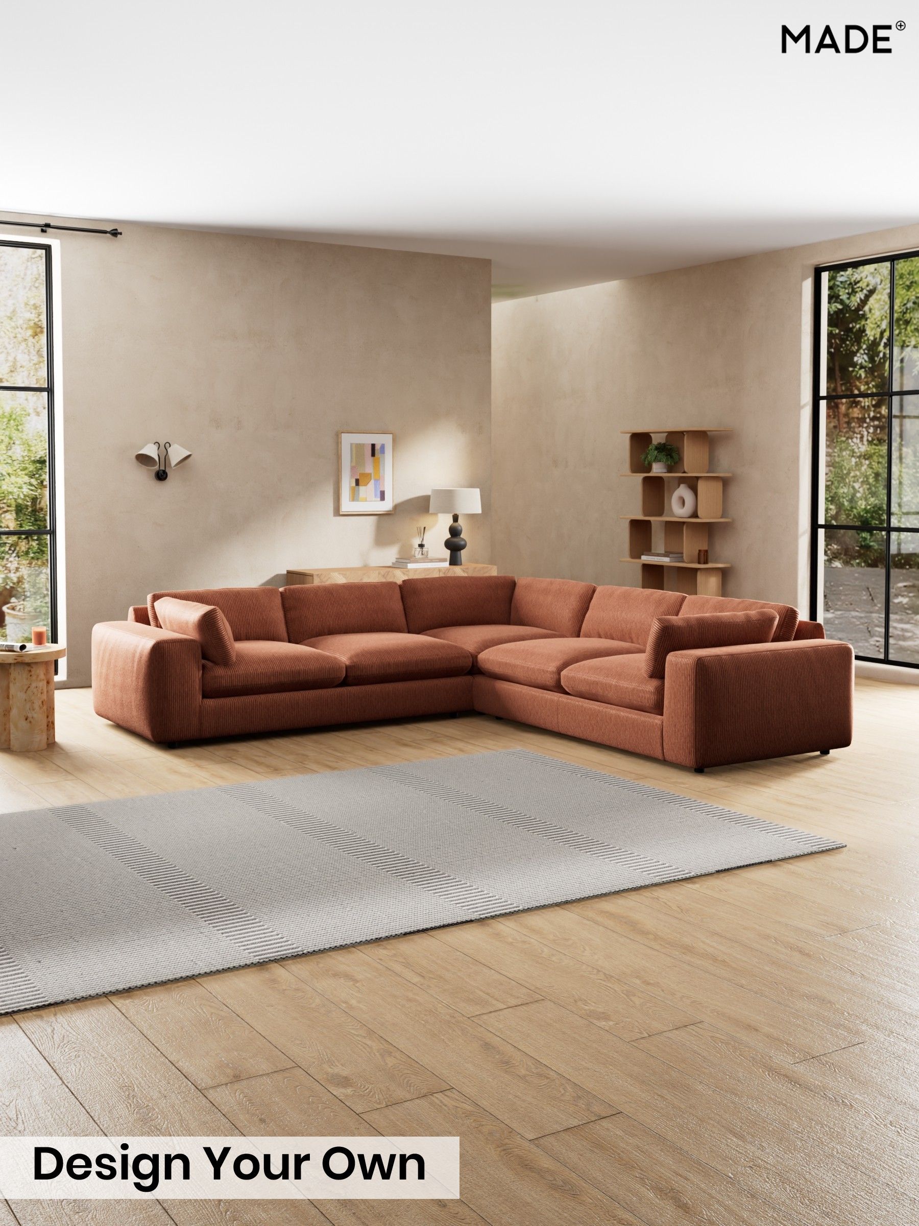 Matt Corduroy/Nutmeg Orange - Alec By Made