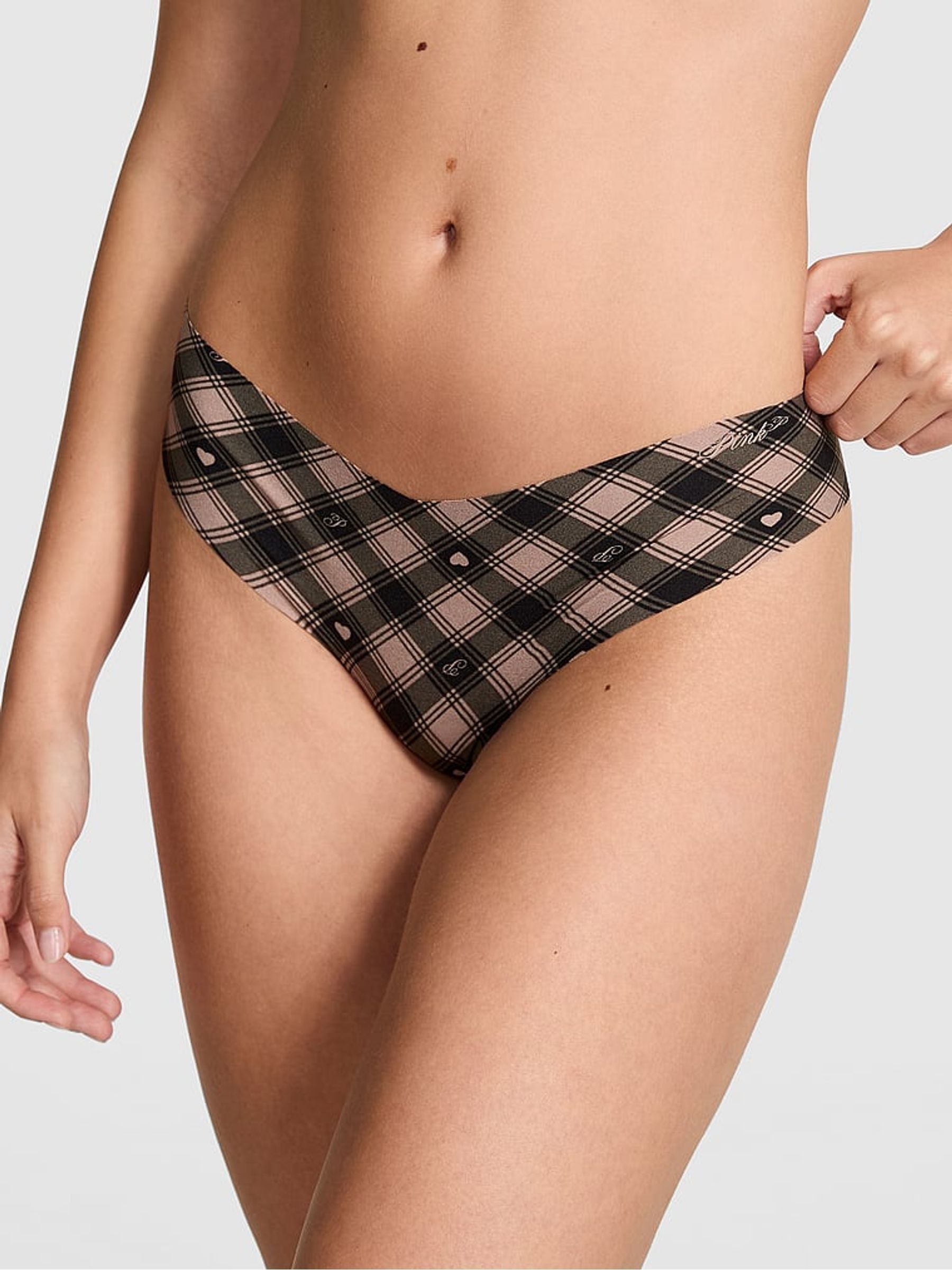 Iced Coffee Bown Thong No Show Knickers (W71524) | £10
