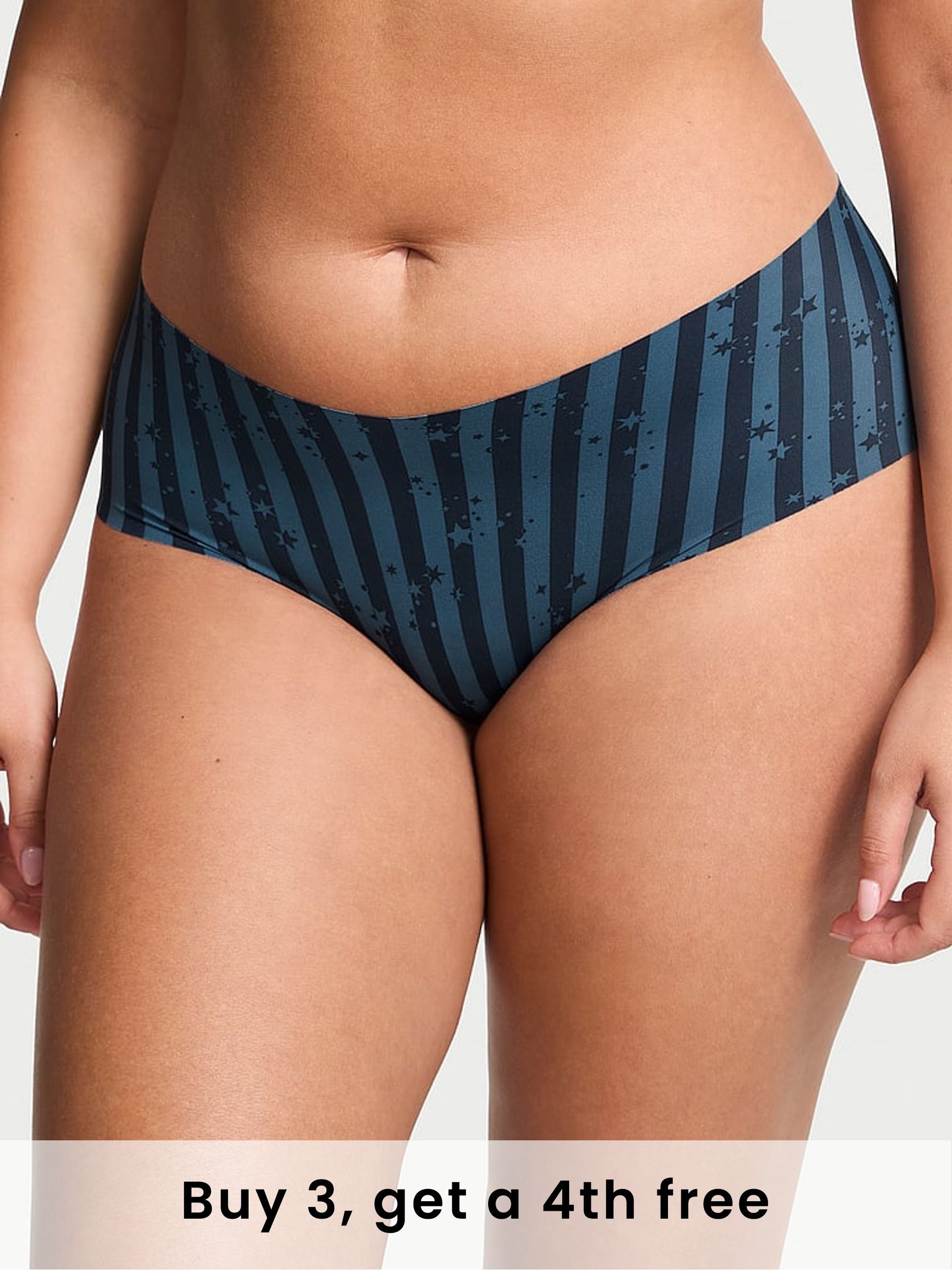 Blue Star Stripes Cheeky Knickers (W71617) | £9