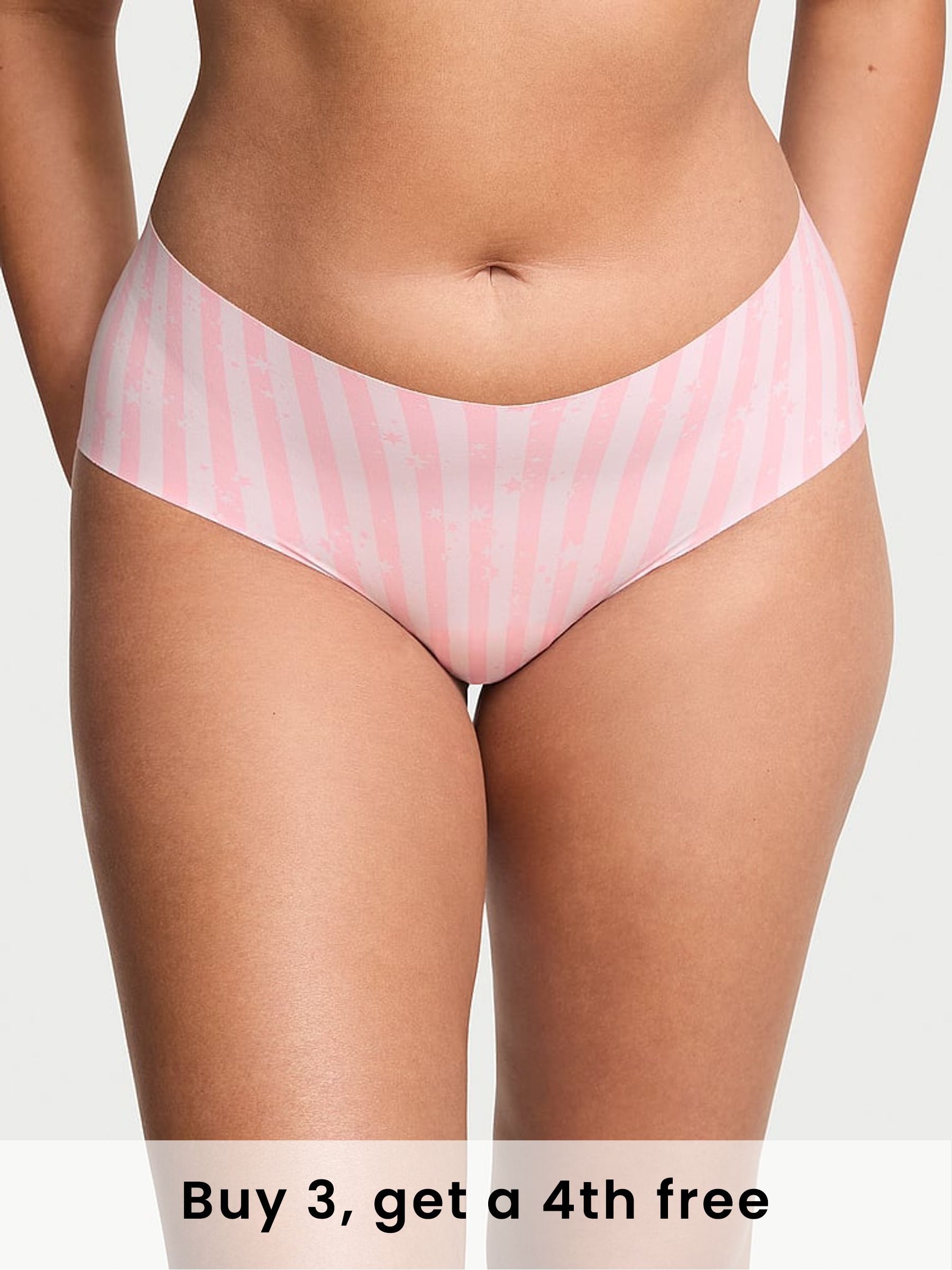 Pink Star Stripes Cheeky Knickers (W71623) | £9