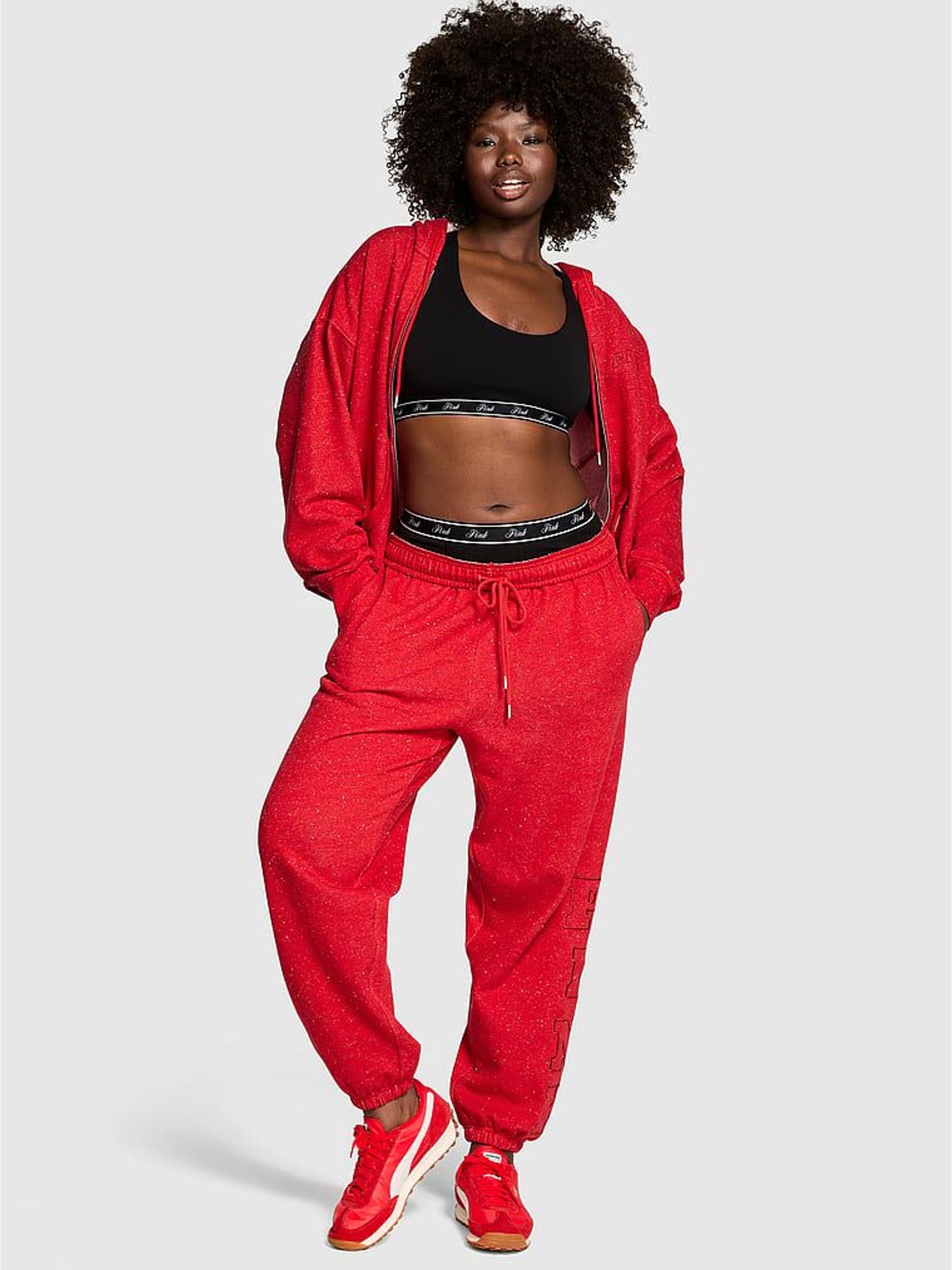 Heather Red Joggers (W71698) | £56
