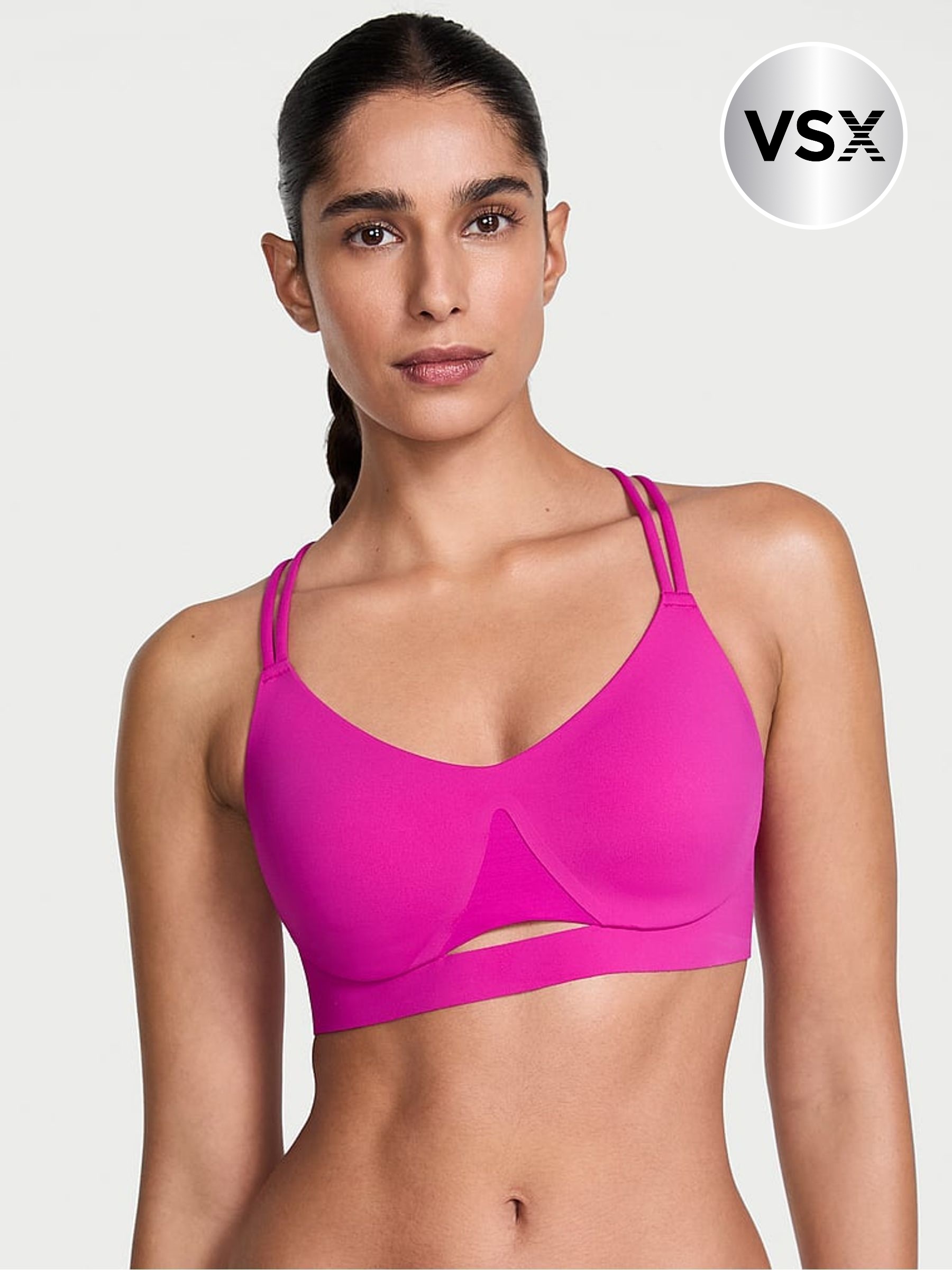 Victoria's Secret VSX Sport High-Neck Wireless Sports Bra – Mesh, Breathable, Sizes XS-L