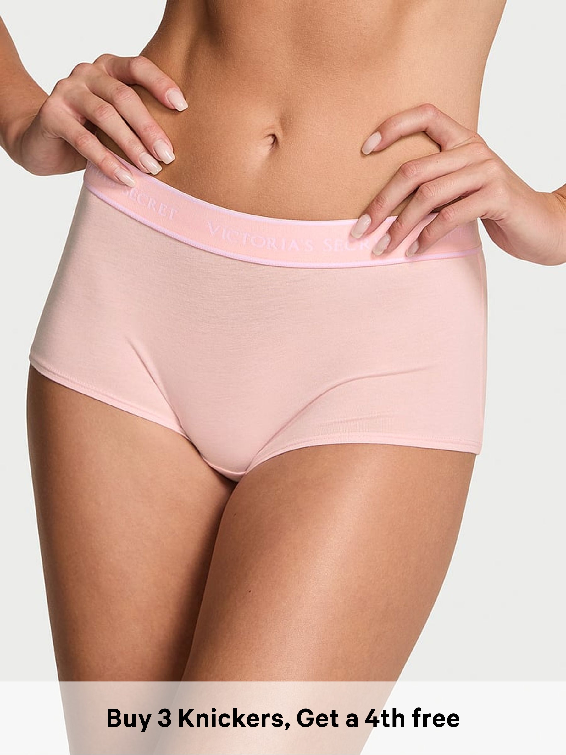 Angel Pink Short Logo Knickers (W72089) | £9