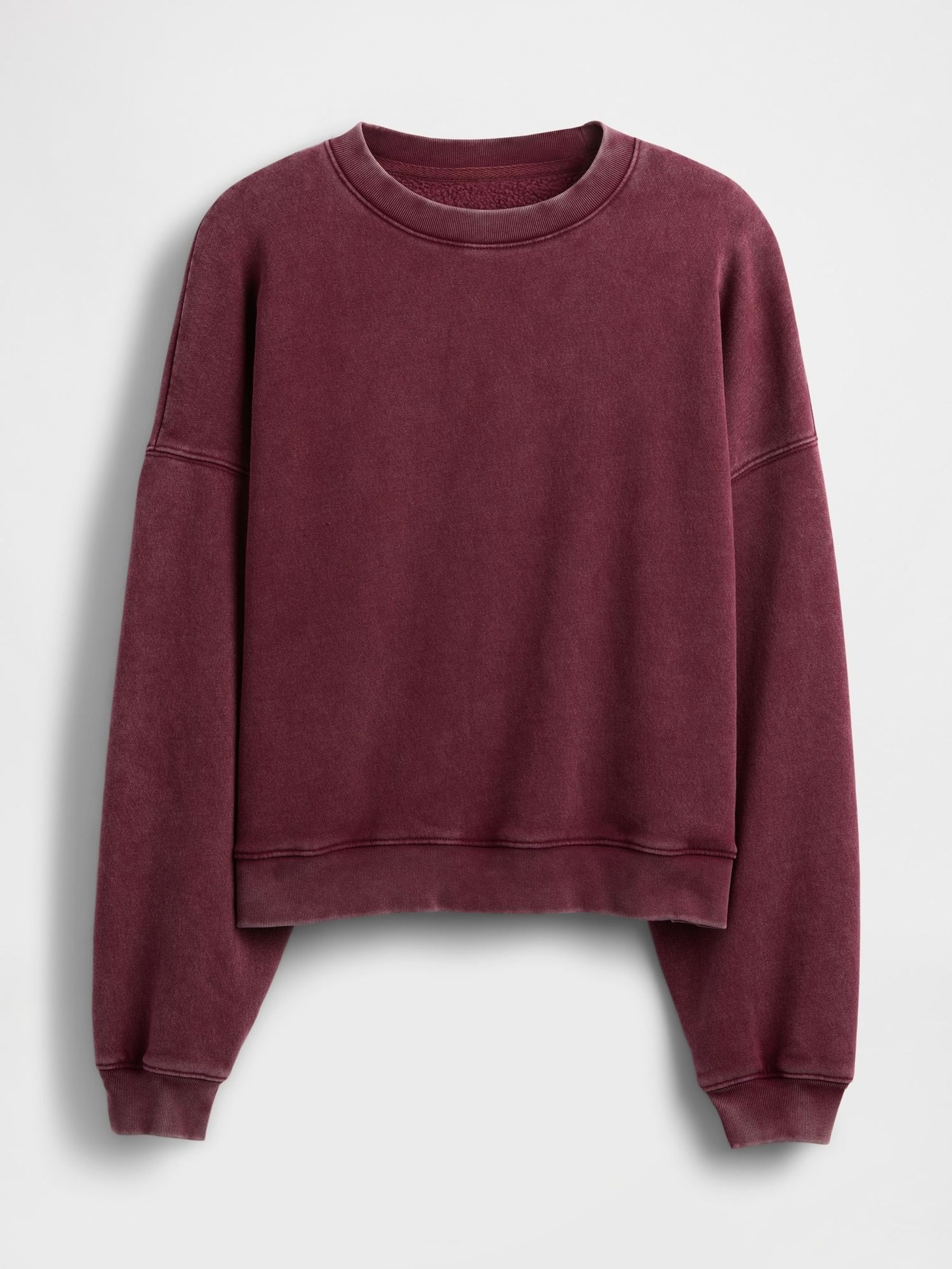 Red Vintage Soft Wedge Crewneck Sweatshirt (W72813) | £35