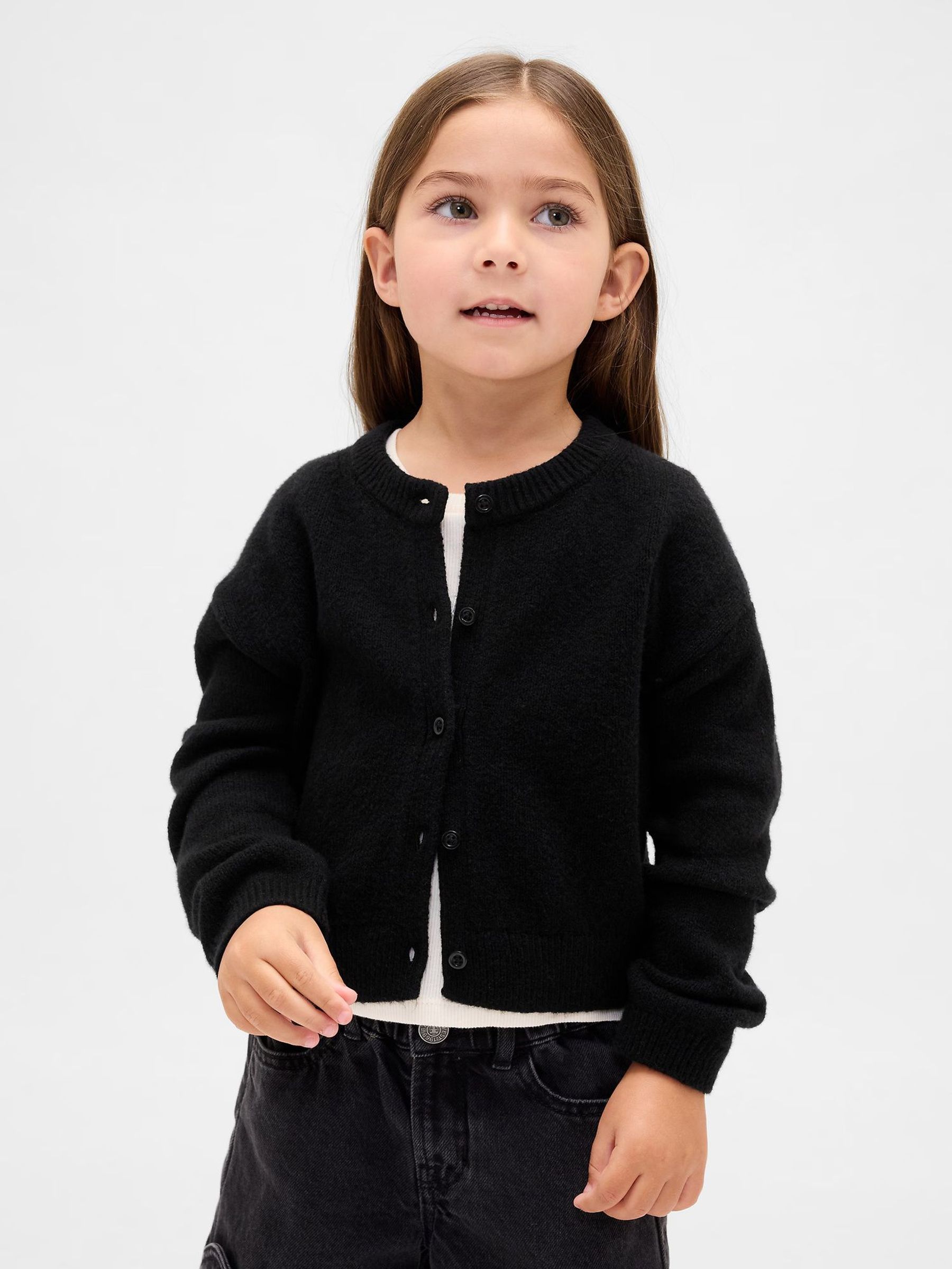 Black Cashsoft Cardigan (6mths-5yrs) (W73220) | £25