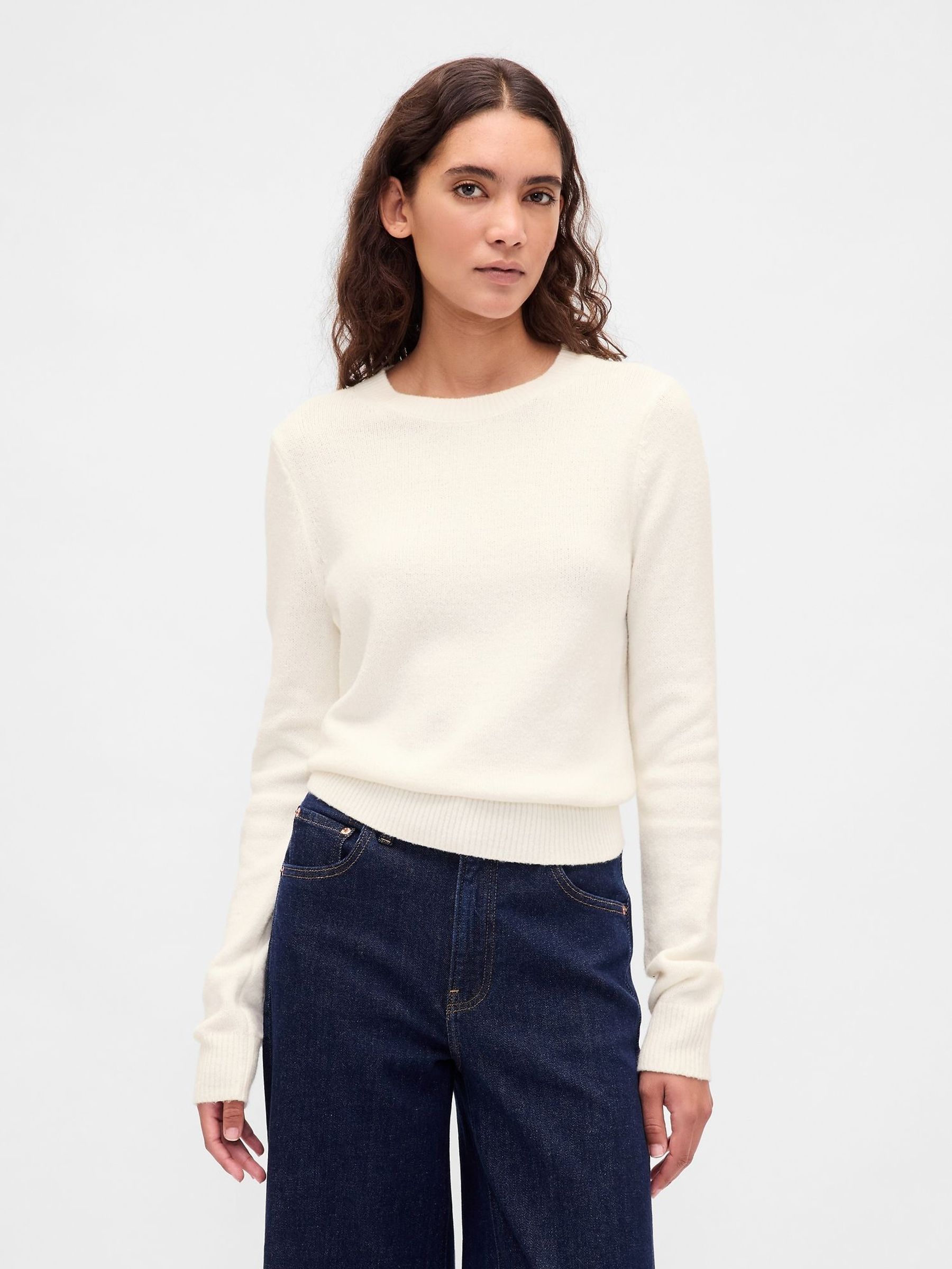 Cream CashSoft Crew Neck Jumper (W73228) | £35