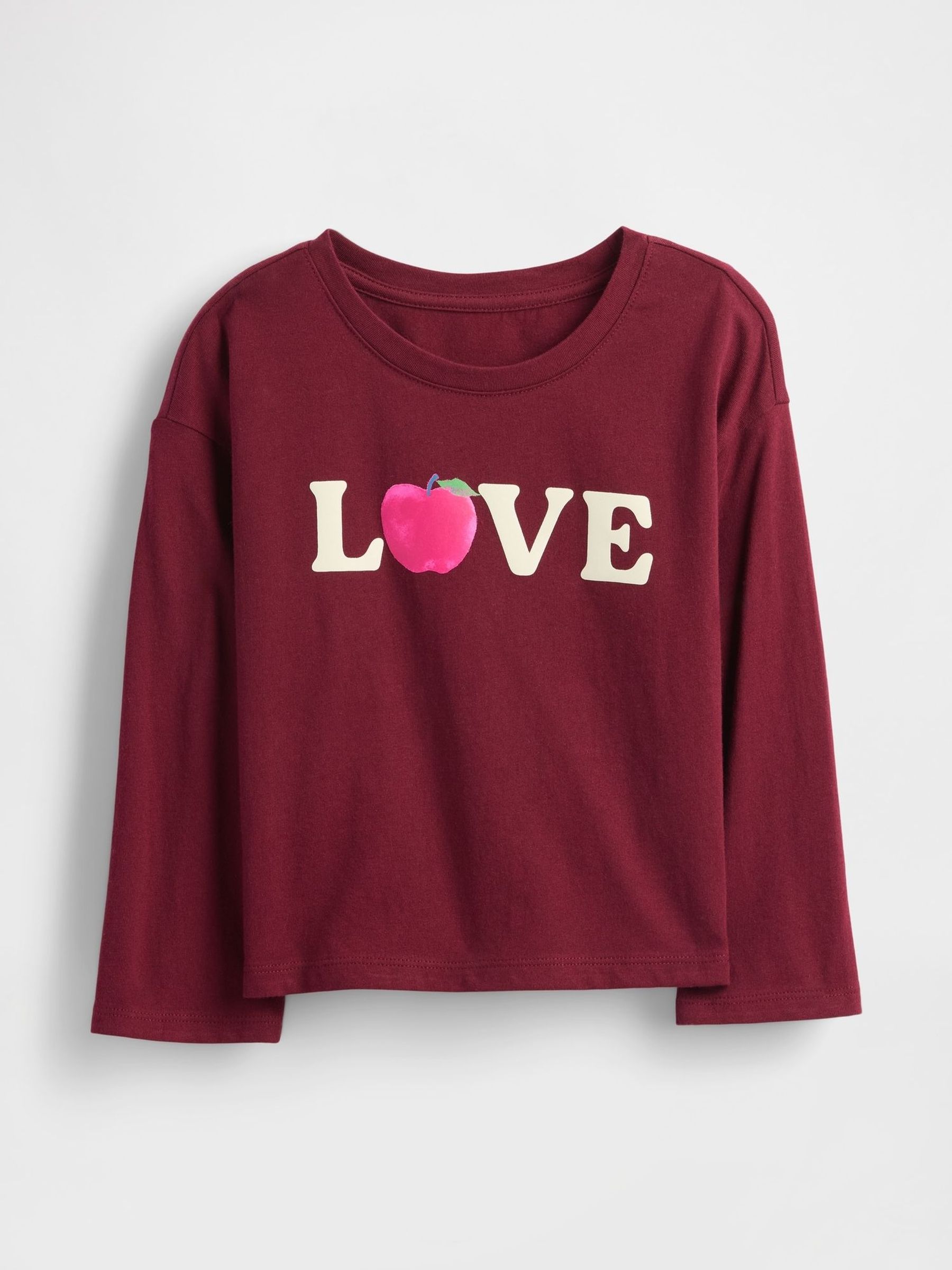 Burgundy Red Mix and Match Graphic T-Shirt (W73233) | £12