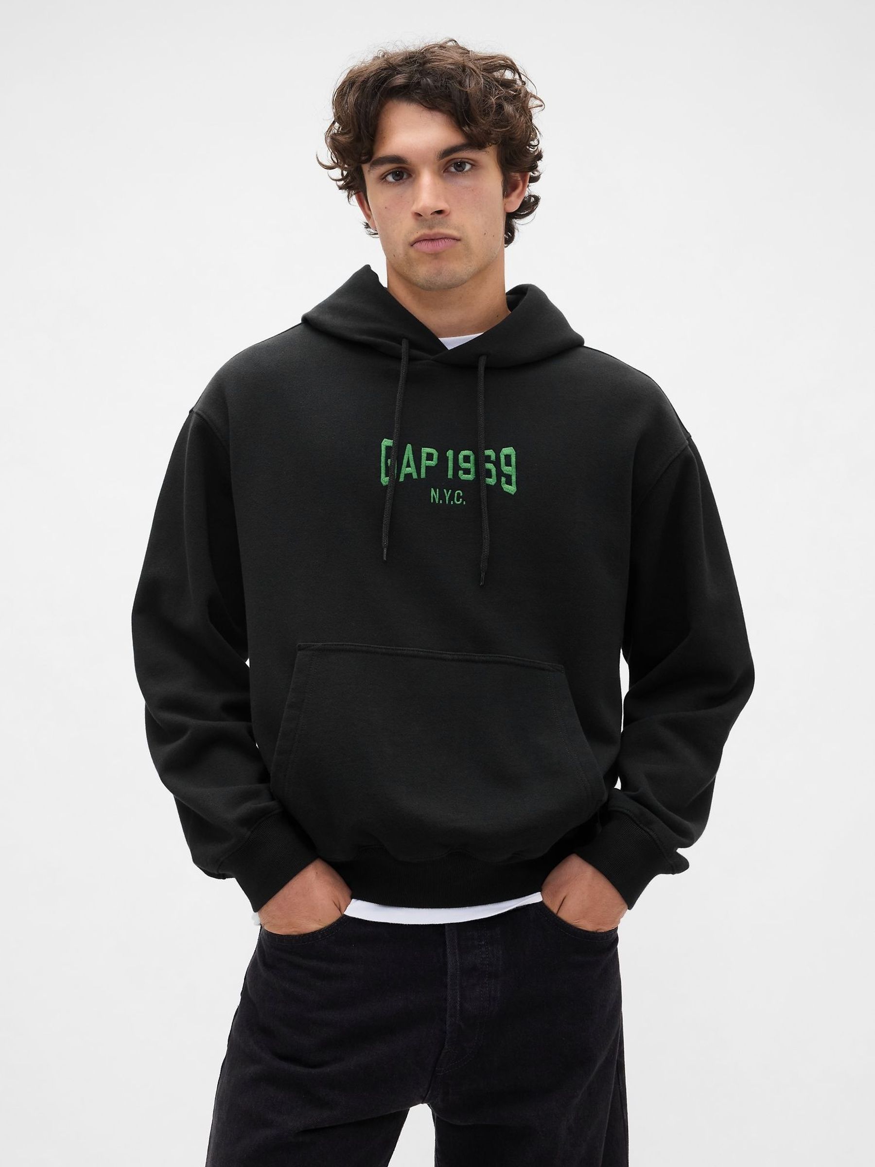 Black Heavyweight 1969 Logo Hoodie (W73239) | £60