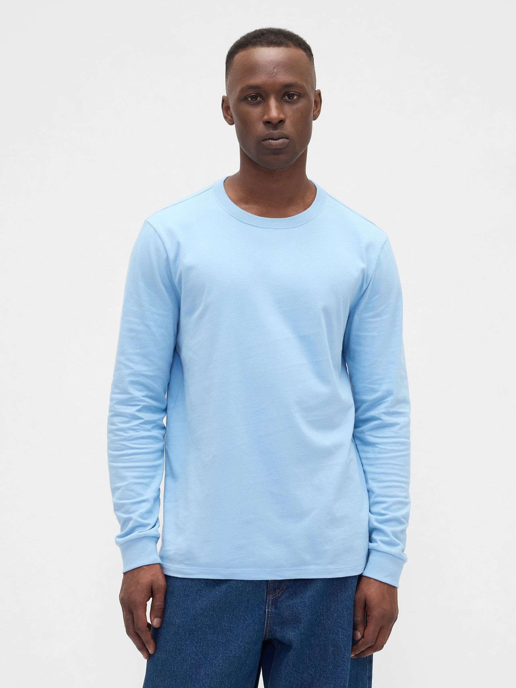 Light Blue Everyday Long Sleeve T-Shirt (W73301) | £16