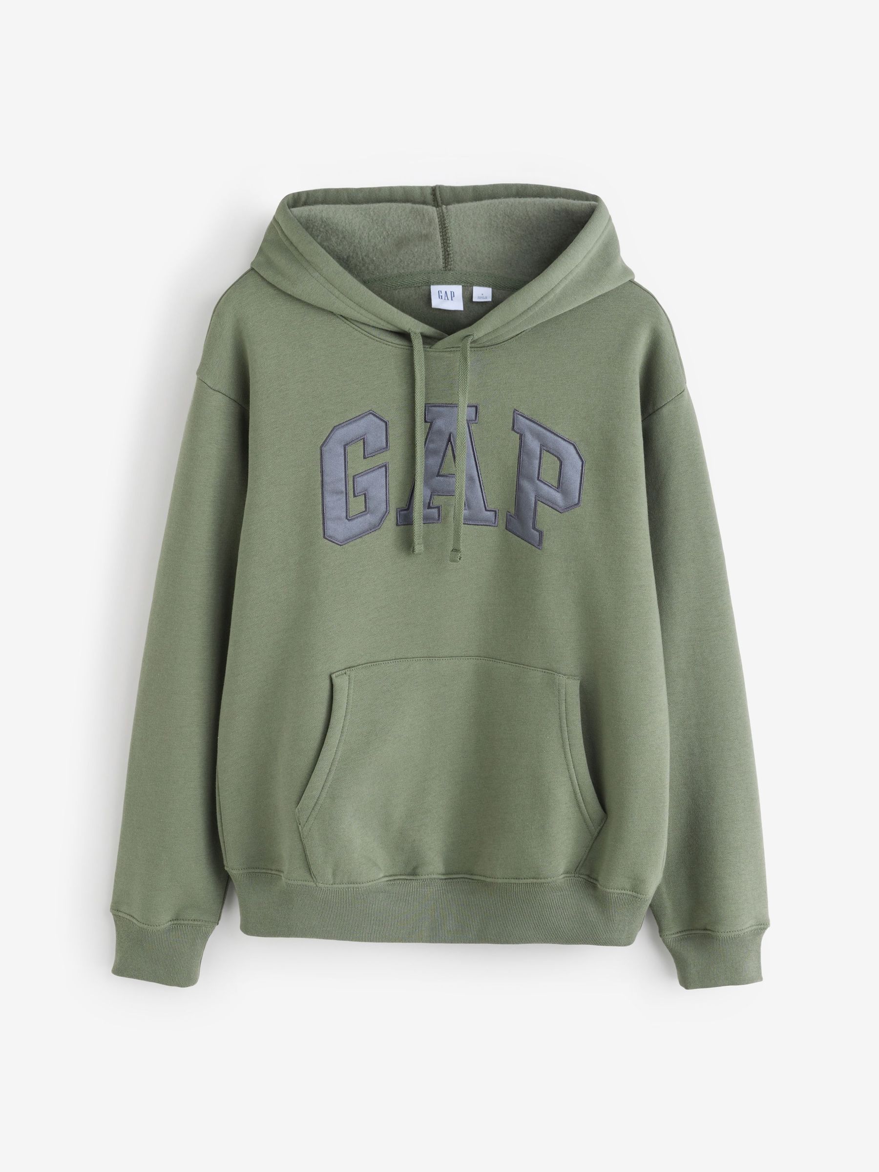 Khaki Green Heritage Pullover Arch Logo Hoodie (W73320) | £35